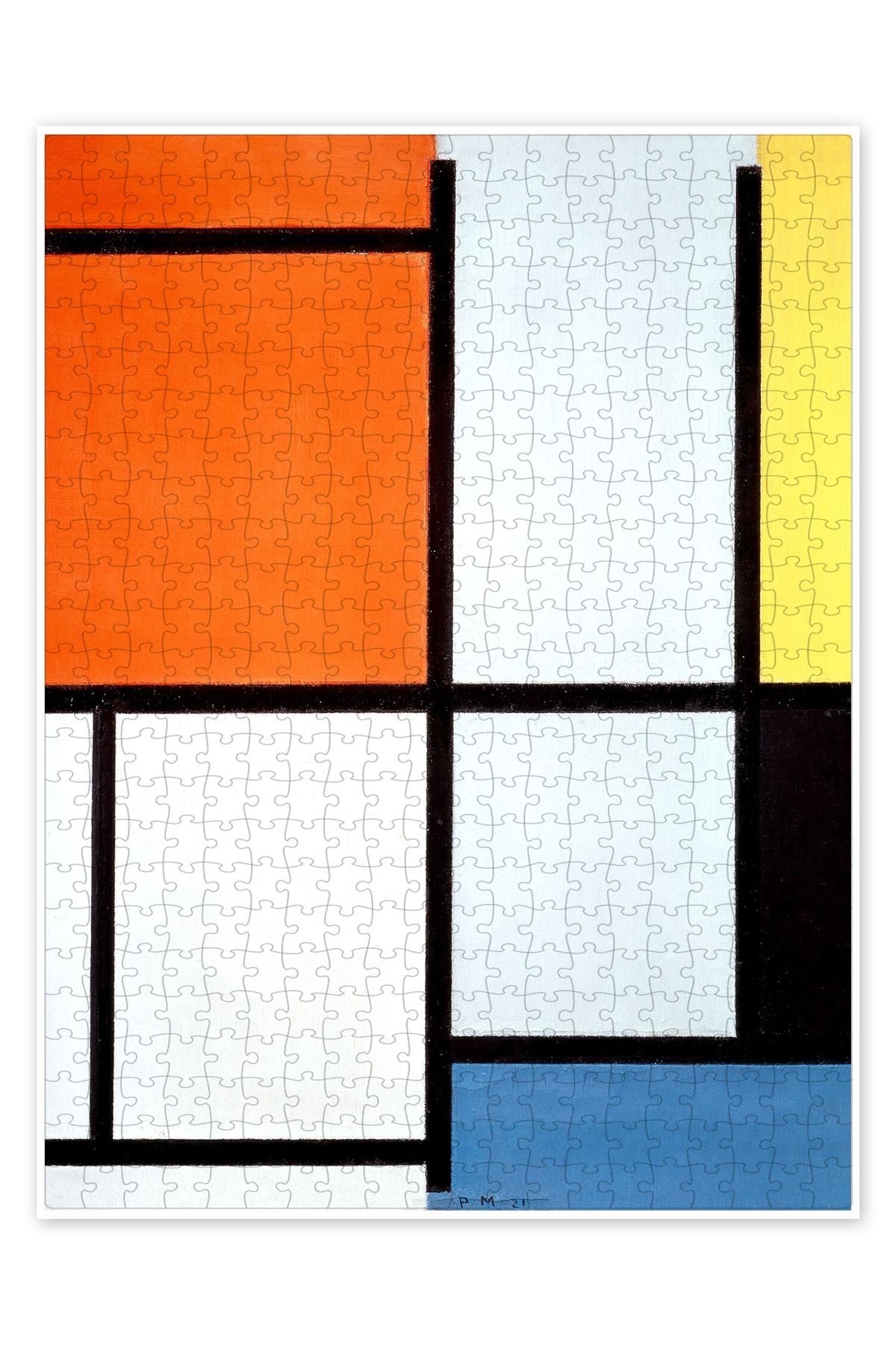 Jeronkarji Kompozisyon, 1921 500 Parça Puzzle Yapboz Bohem Soyut Sanat Temalı