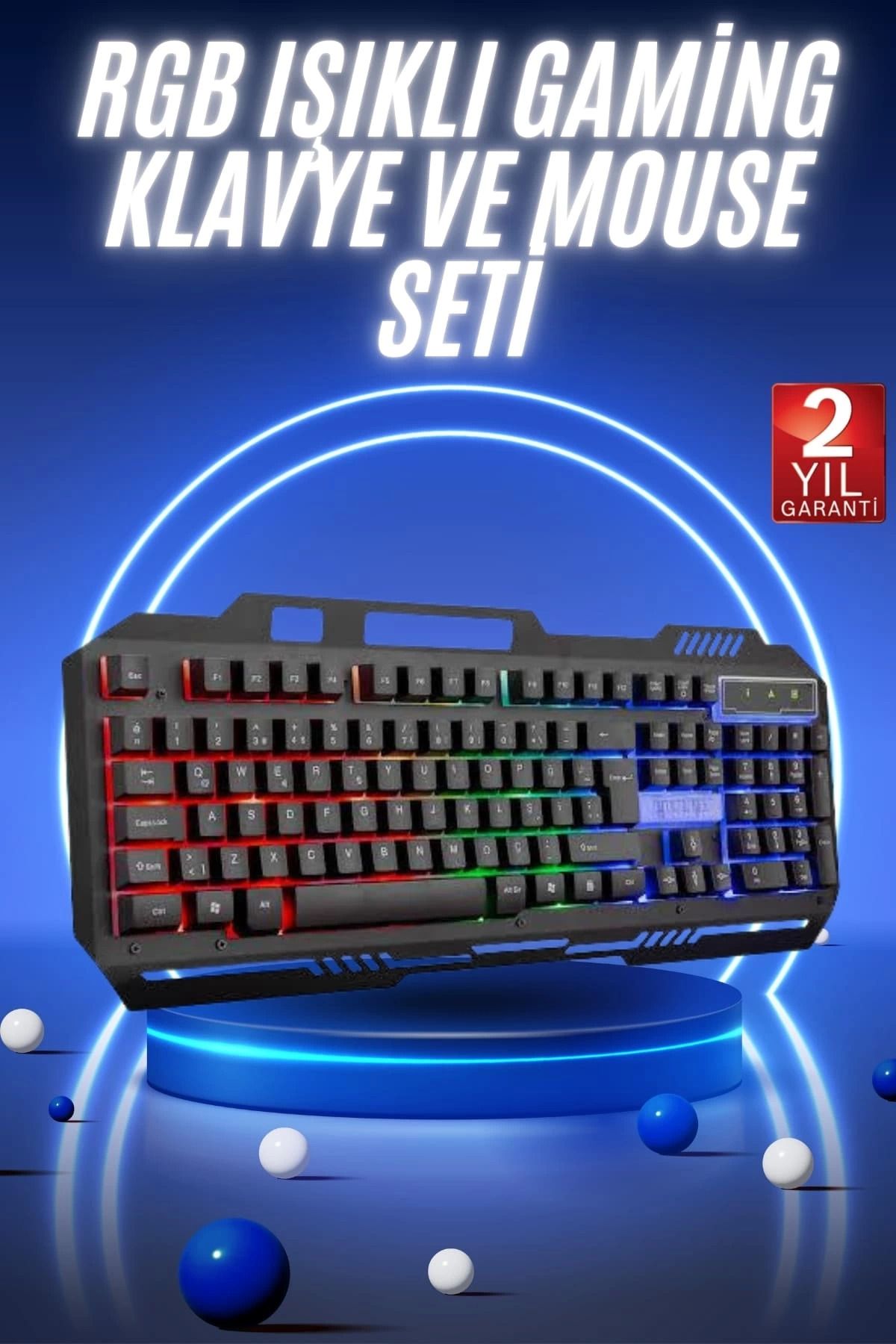 feifei Gaming Oyuncu Klavyesi Led Aydınlatmalı Mekanik Hisli