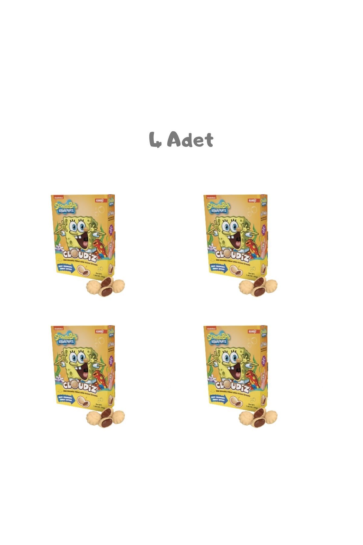 NİCKELODEON Cloudiz Chocolate Nickelodeon 30g 4 Adet