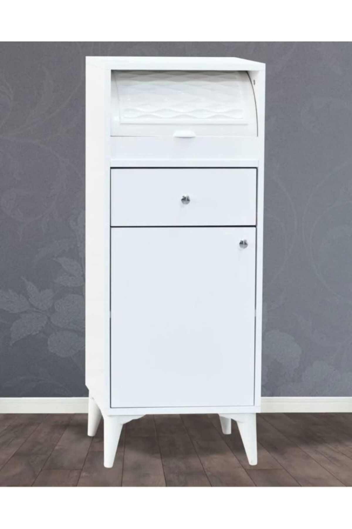 Yuvaset Home 1 Kapılı 1 Çekmeceli Beyaz Ekmeklik