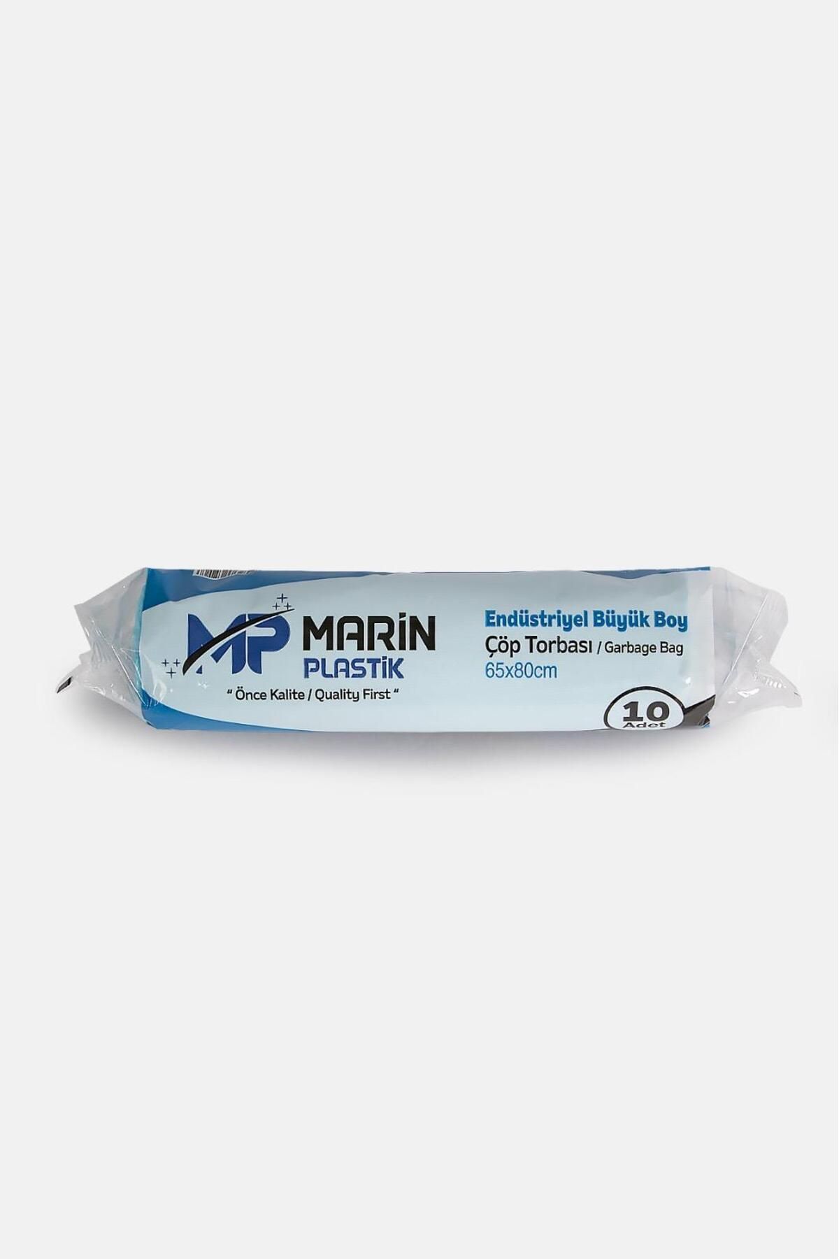 MARİN ENDÜSTRİYEL BÜYÜK BOY MAVİ ÇÖP TORBASI 10 RULO X 10 ADET (100 YAPRAK)