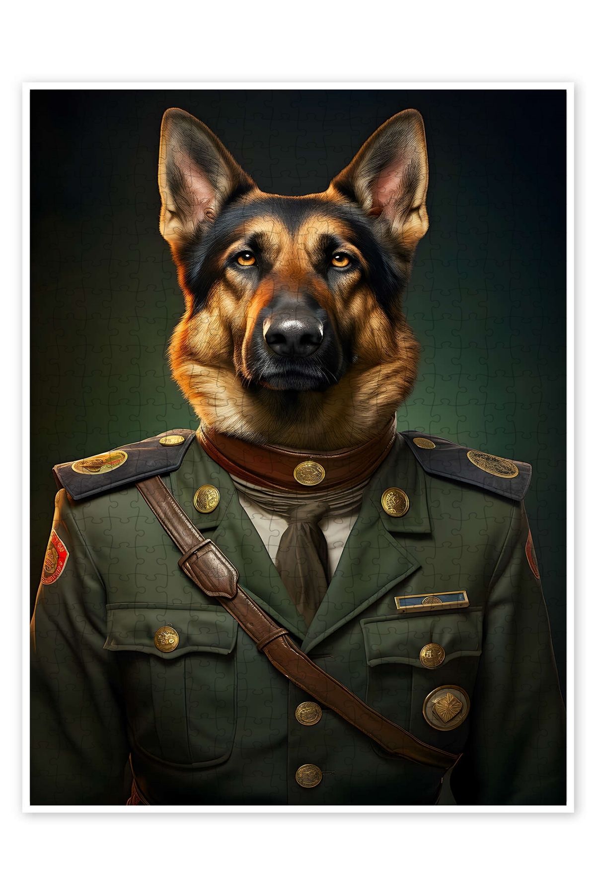 Jeronkarji Albay Çoban Köpeği 500 Parça Puzzle Yapboz Kedi Köpek Temalı Doğa ve Orman Hayvanları