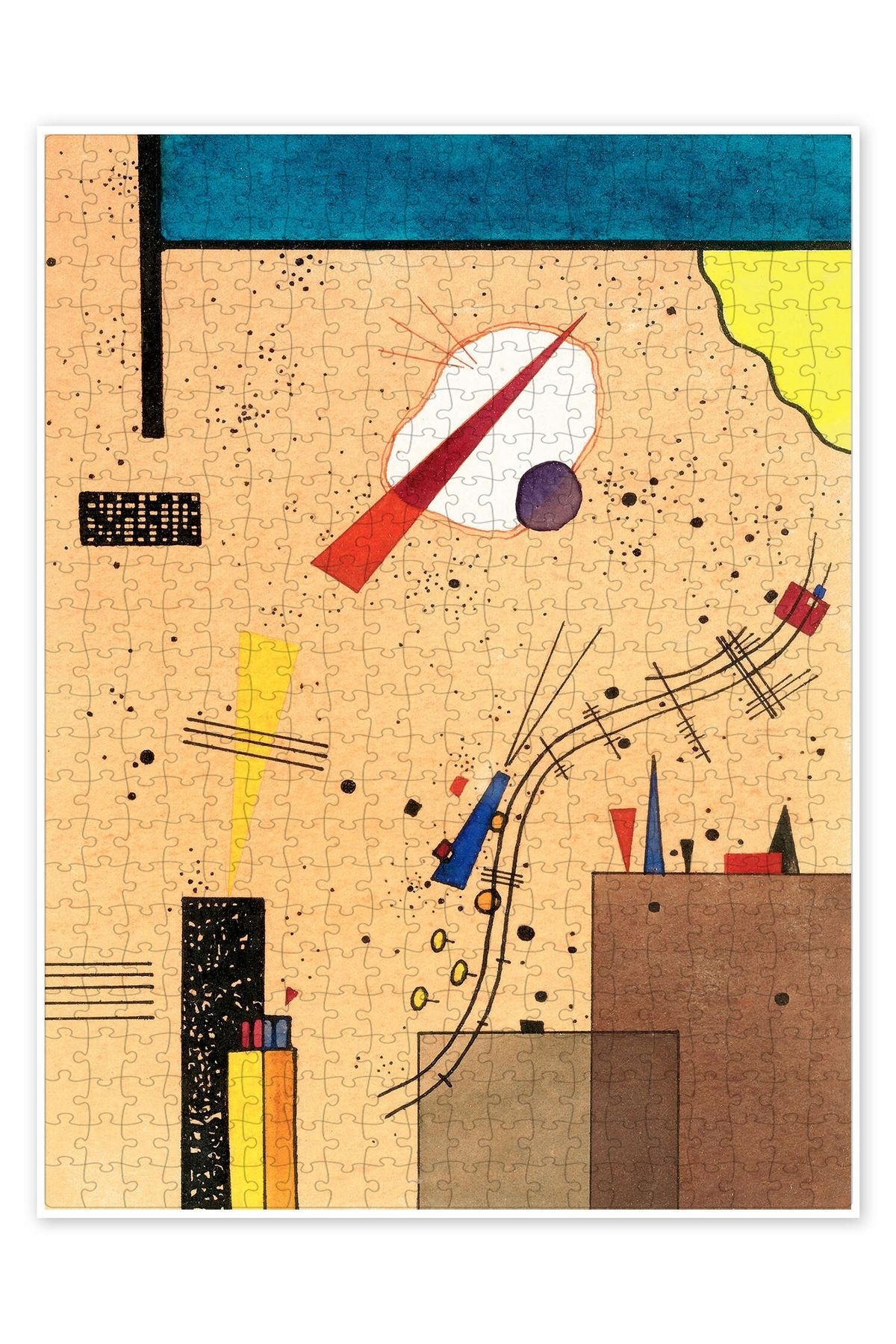 Jeronkarji Şırınga 500 Parça Puzzle Yapboz Bohem Soyut Sanat Temalı
