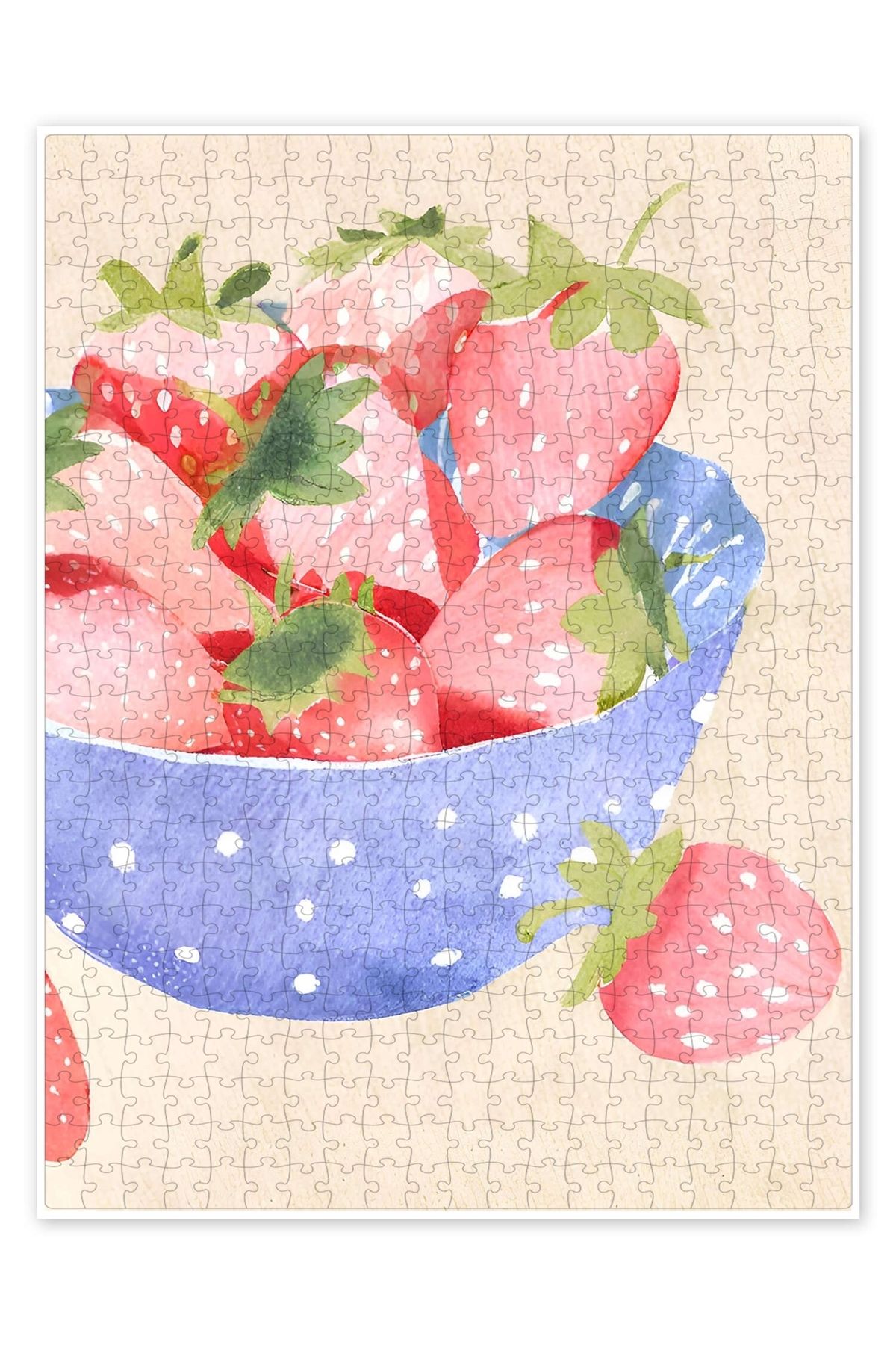 Jeronkarji Tatlı Çilekler 500 Parça Puzzle Yapboz Mutfak Temalı Yetişkinler için
