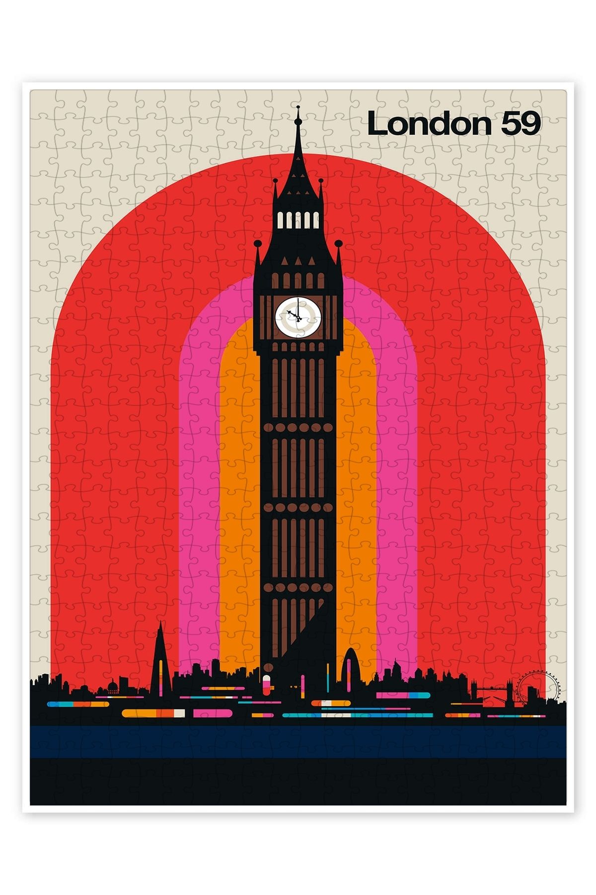 Jeronkarji Londra 59 500 Parça Puzzle Yapboz Şehir Manzara Temalı Hobilik