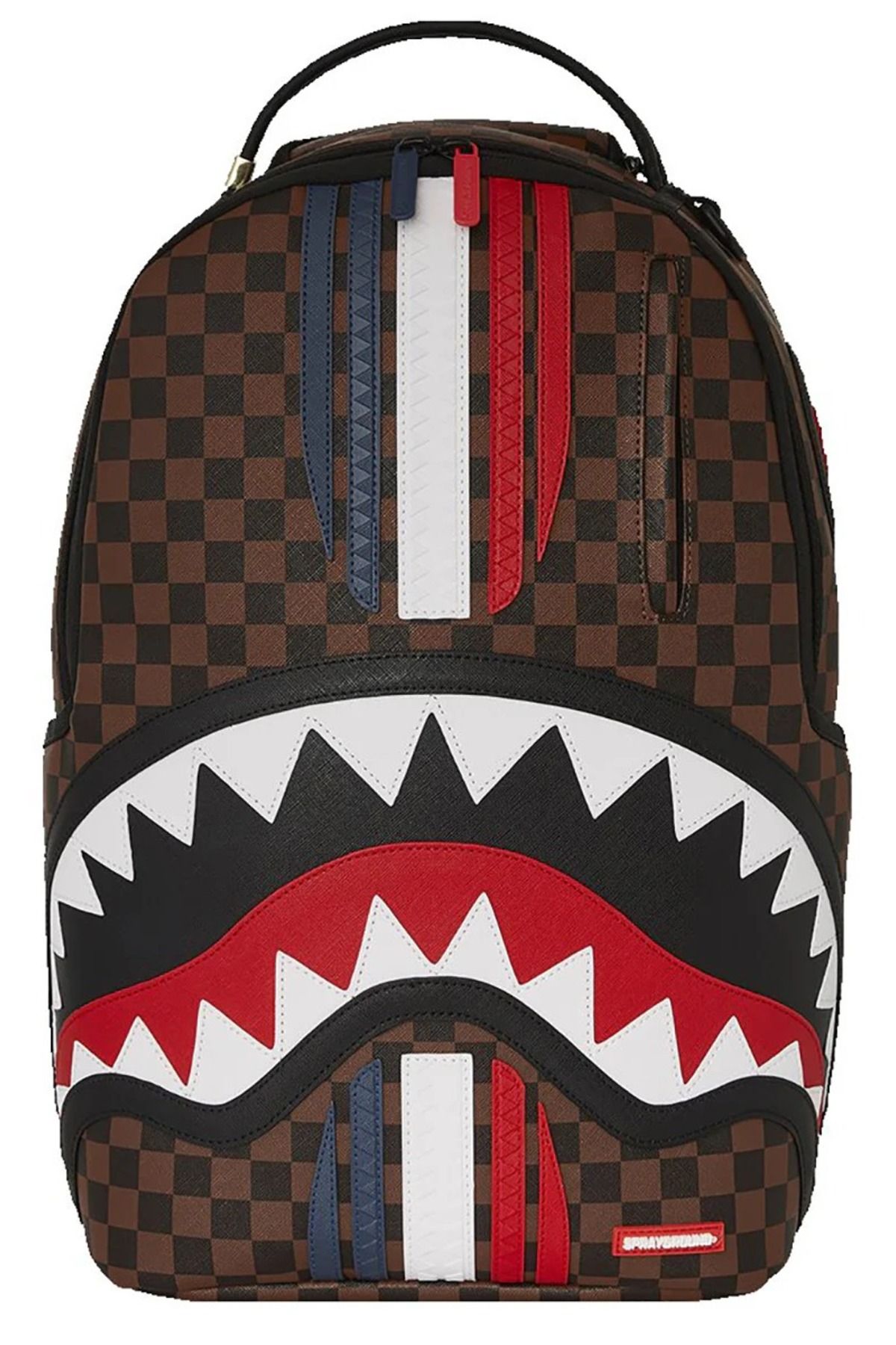 Sprayground Sharks In Paris GT Sırt Çantası, Kahverengi Unisex, Şık ve İkonik Tasarım