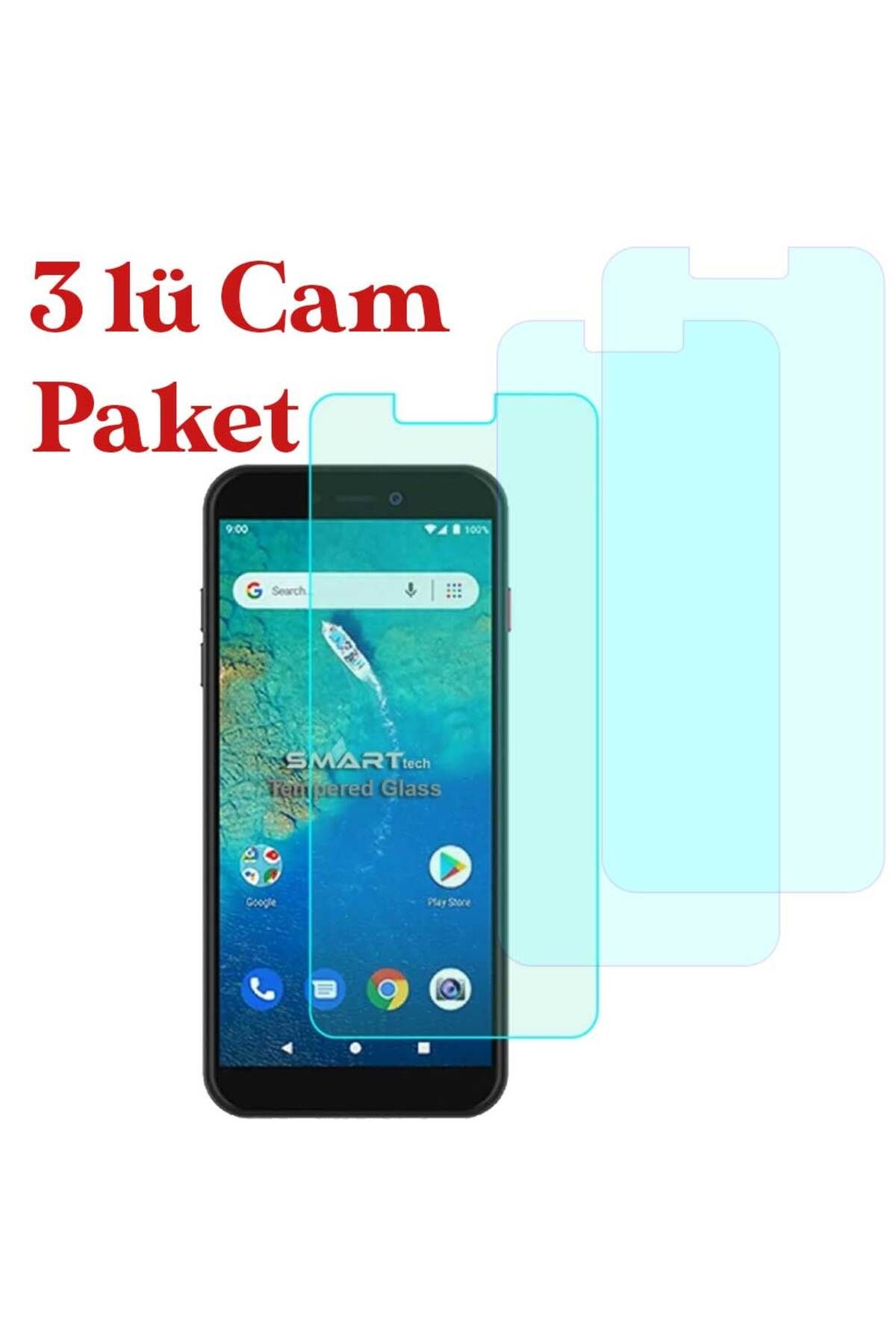 Smart Tech General Mobile GM 8 Go Temperli Kırılmaz Cam Ekran Koruyucu 3 Lü Set