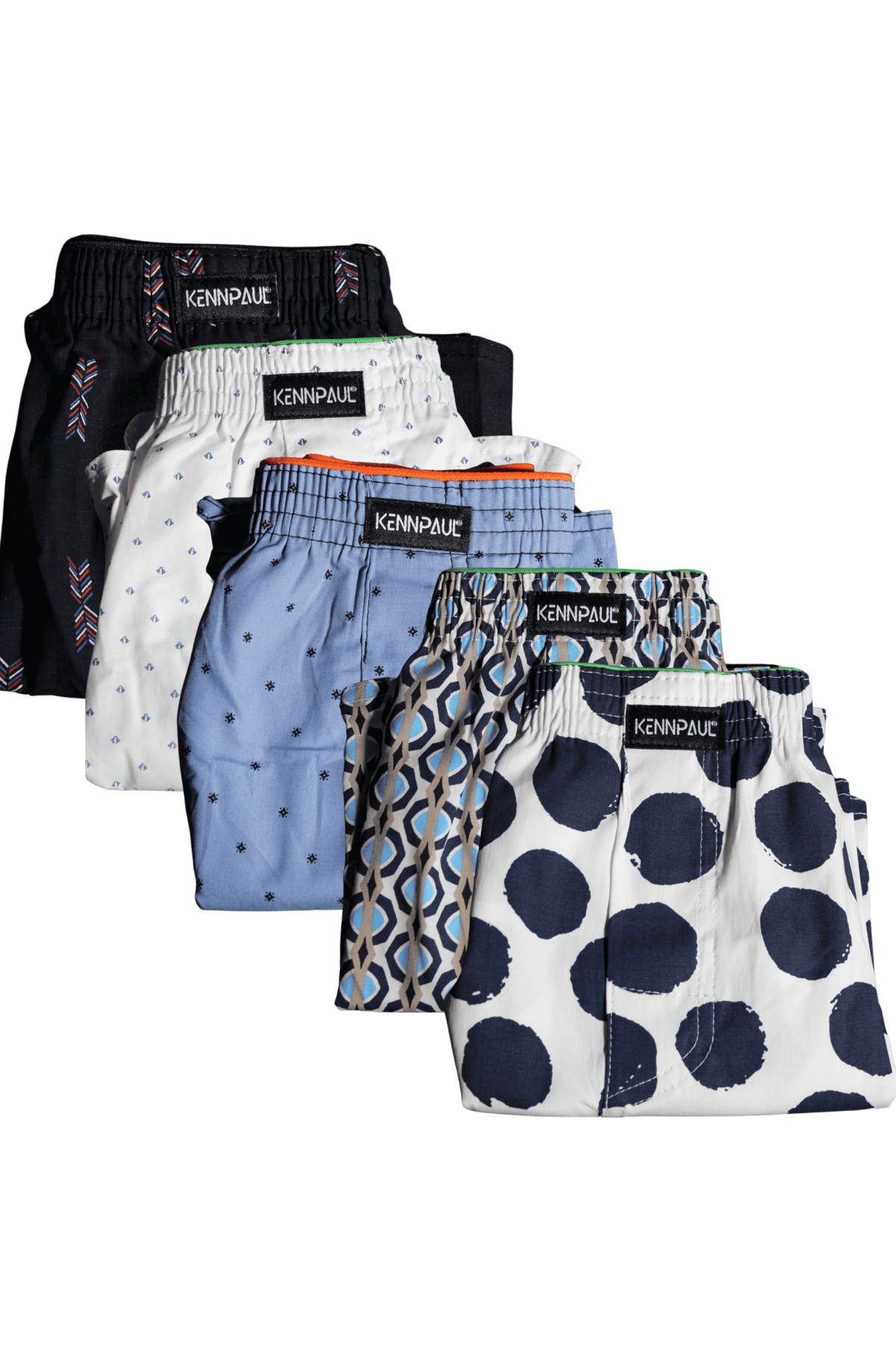 Kennpaul 5'li Erkek Poplin Boxer %100 Pamuk M