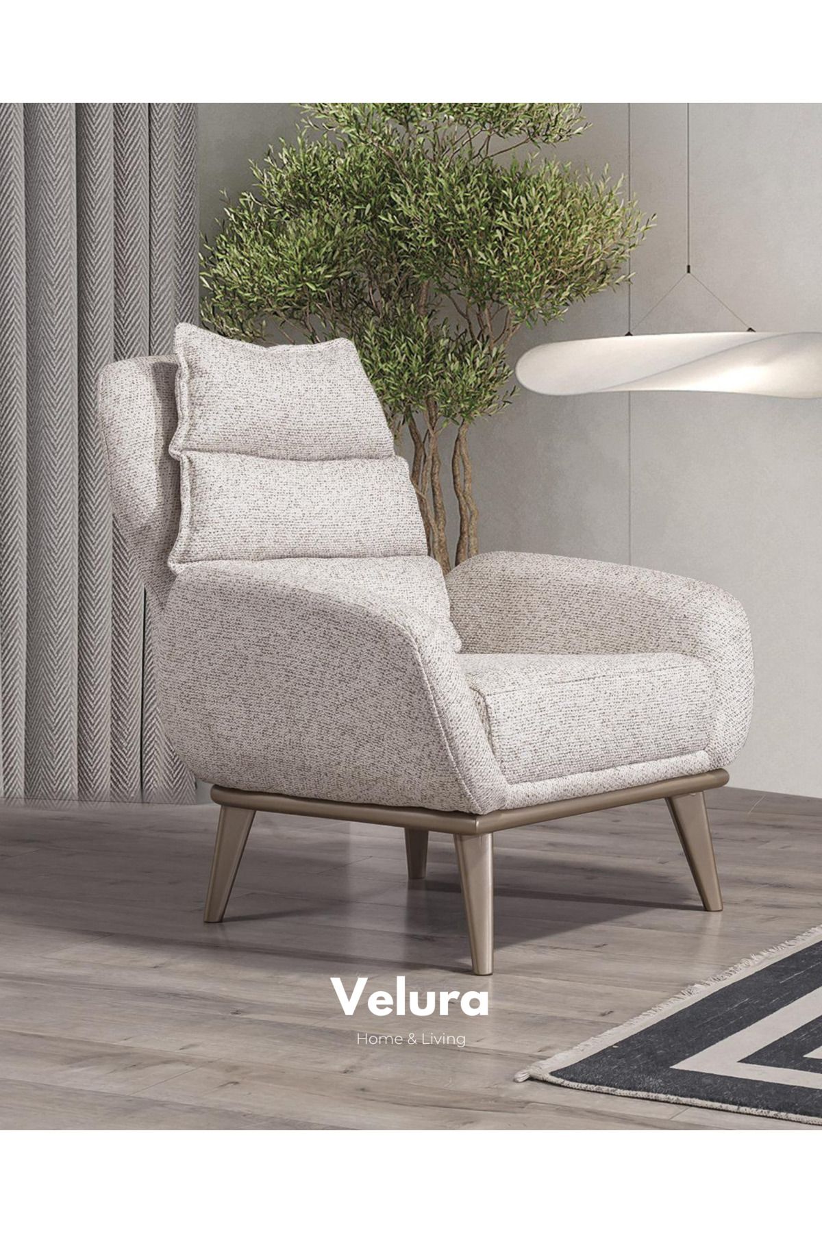 Velura Home & Living Avrupa Berjer & Tekli Koltuk