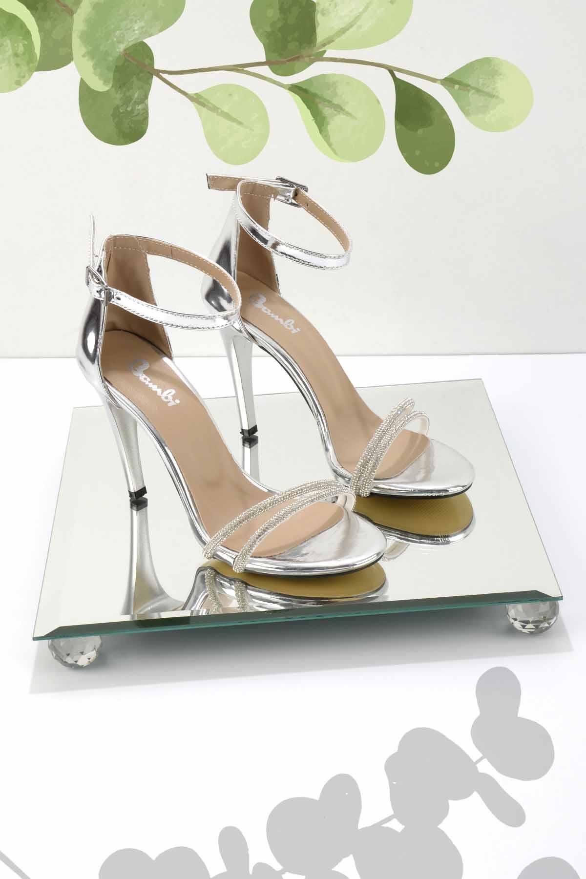 Bambi-Lame Damen Abendkleid Schuhe K01726110139 2