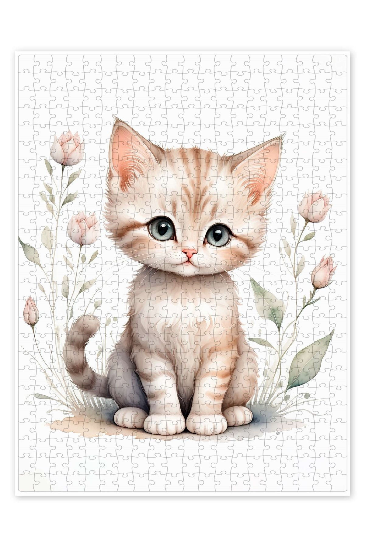 Jeronkarji Yavru kedi 500 Parça Puzzle Yapboz Kedi Köpek Temalı Doğa ve Orman Hayvanları