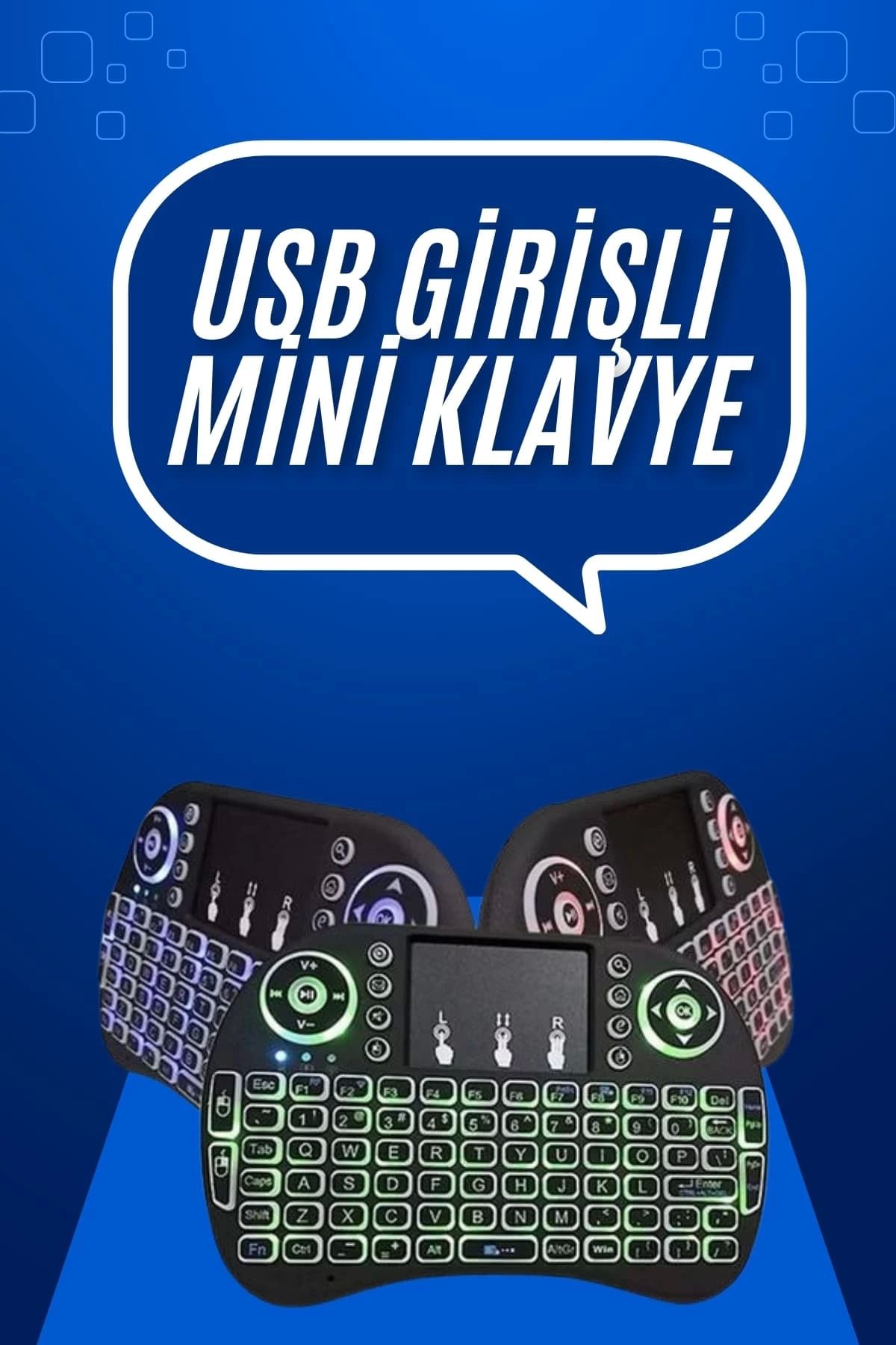 feifei Mini Klavye Gaming Pc Playstation Ledli Mouse Rgb Mouse Bluetooth Usb