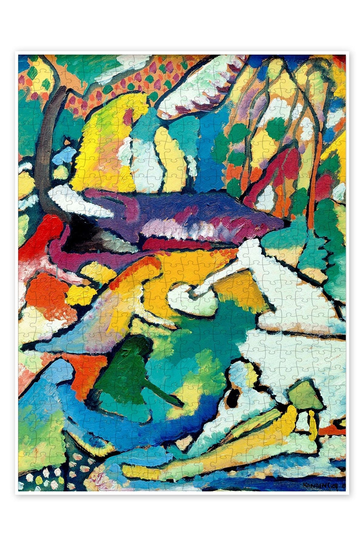 Jeronkarji Parçası 500 Parça Puzzle Yapboz Bohem Soyut Sanat Temalı
