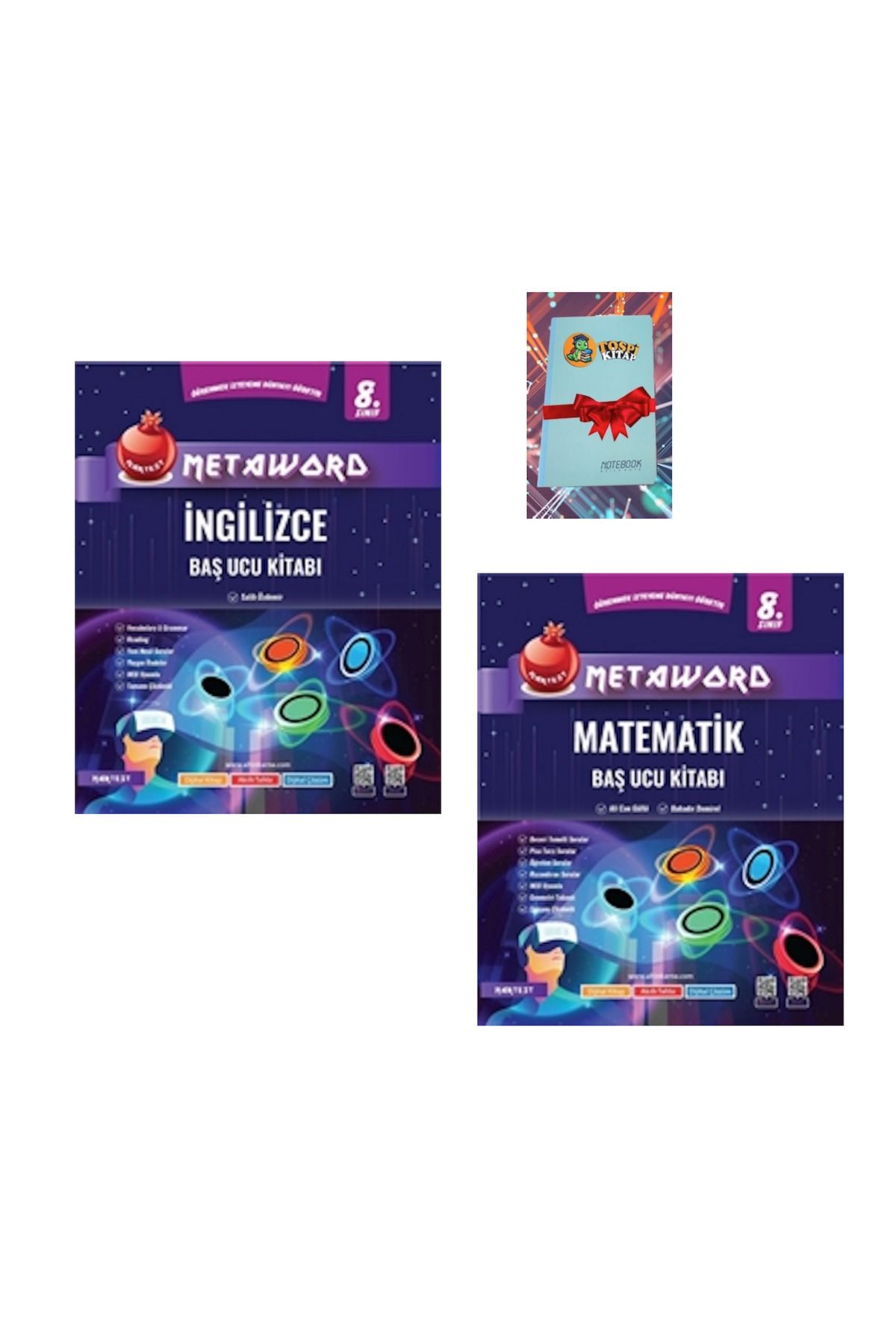 Nartest Yayınları 8. Sınıf Metaword İNGİLİZCE + MATEMATİK ( NOT DEFTERİ HEDİYE)