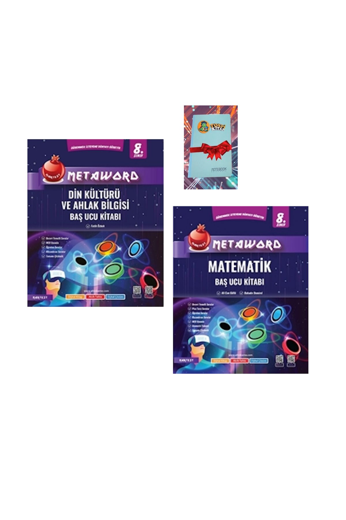 Nartest Yayınları 8. Sınıf Metaword DİN KÜLTÜRÜ + MATEMATİK ( NOT DEFTERİ HEDİYE)