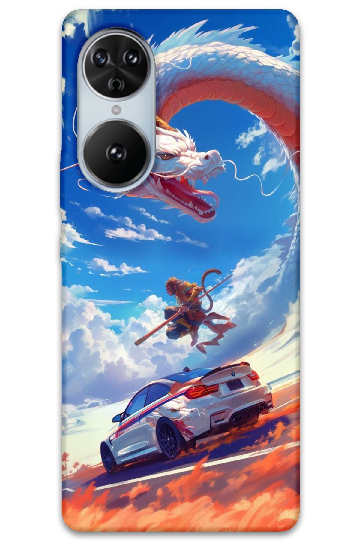 Gramaphone Reeder S19 Max Pro S Edge Uyumlu Araba Desenli Telefon Kılıfı + Ekran Koruyucu - 5764