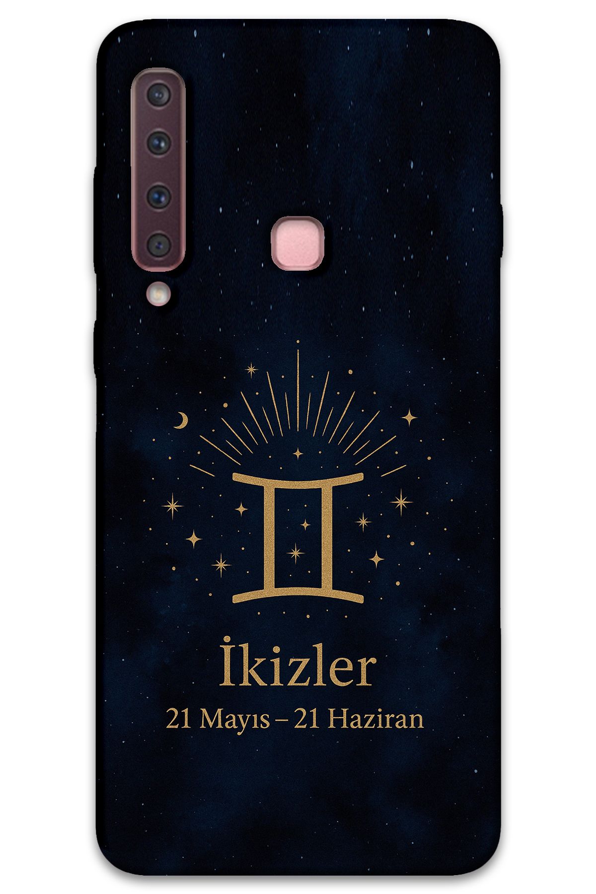 Gramaphone Galaxy A9 2018 Uyumlu İkizler Burcu Desenli Telefon Kılıfı + Ekran Koruyucu - 5770