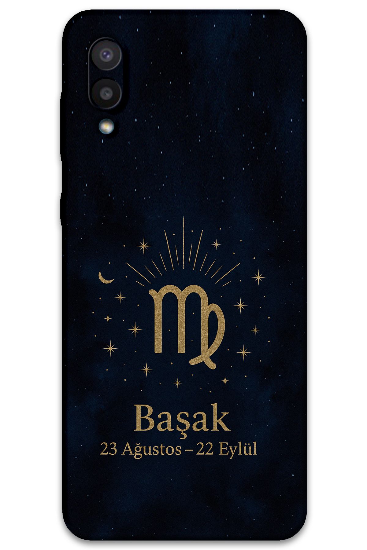 Gramaphone Galaxy A02 Uyumlu Başak Burcu Desenli Telefon Kılıfı + Ekran Koruyucu - 5773