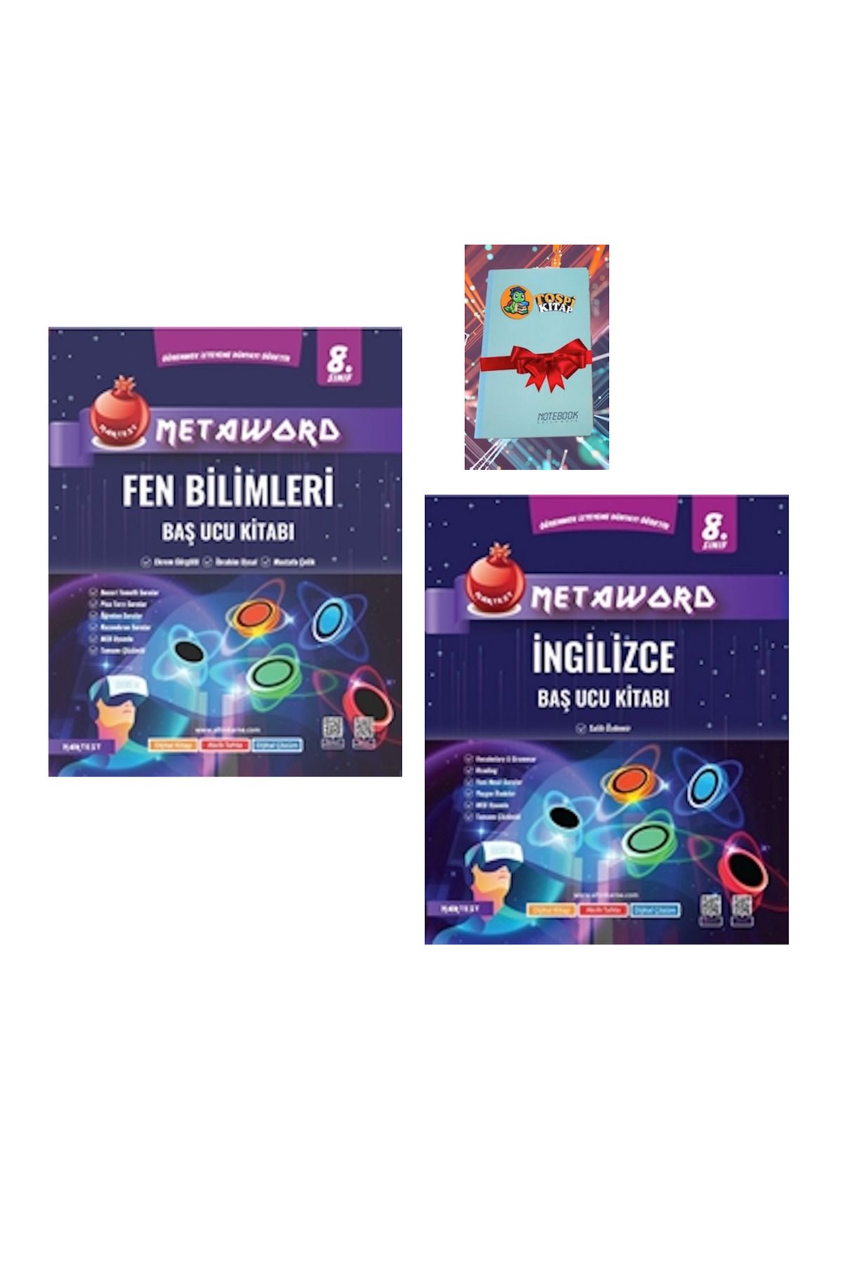 Nartest Yayınları 8. Sınıf Metaword FEN BİLİMLERİ + İNGİLİZCE ( NOT DEFTERİ HEDİYE)