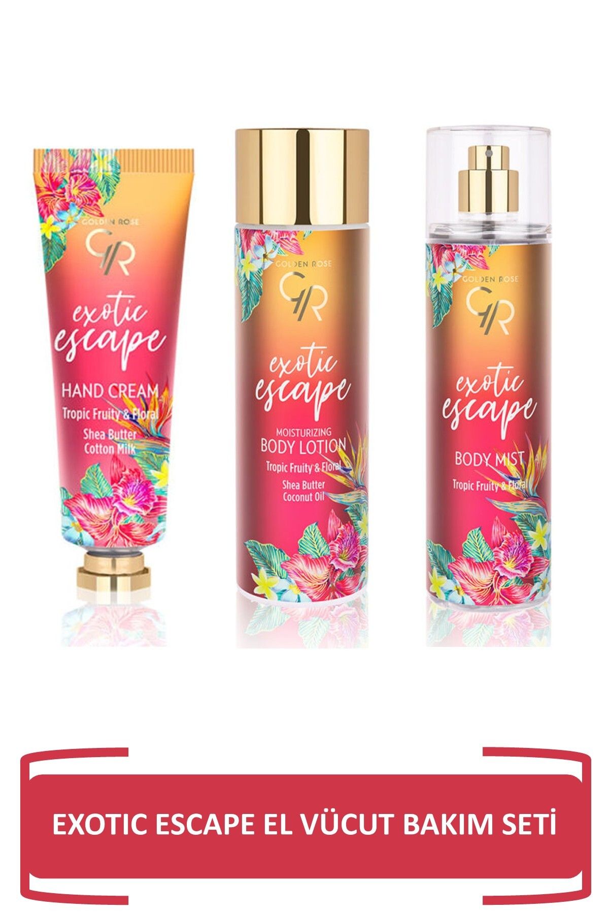 Golden Rose Exotic Escape El Vücut Bakım Seti