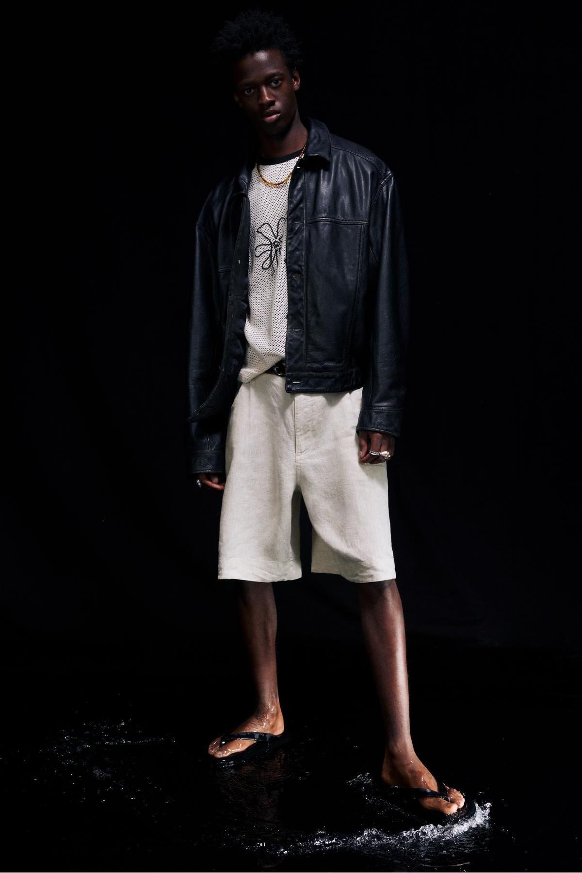 Pull & Bear %100 keten bol kesim bermuda şort