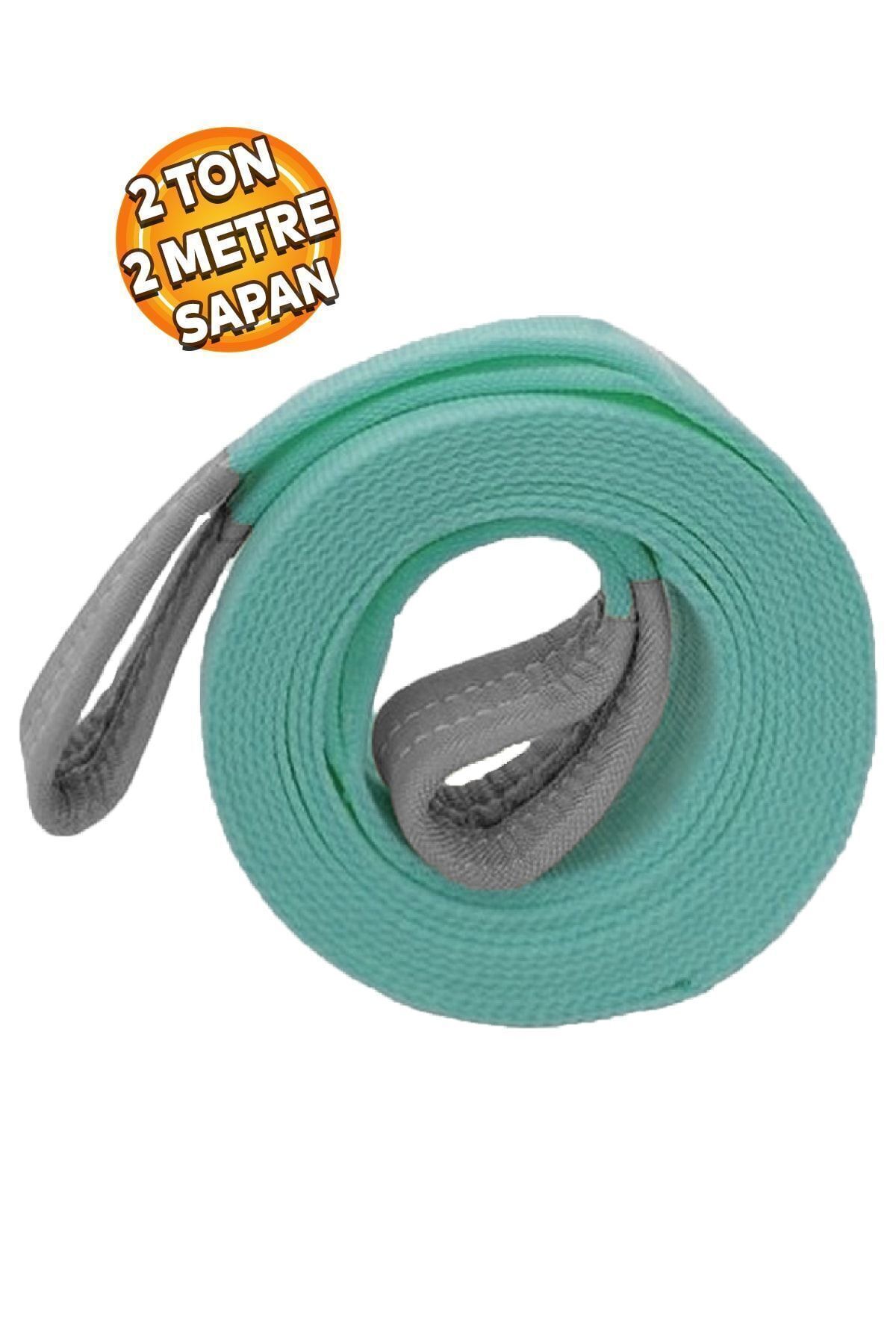 aydınticaret Sapan Polyester Spanzet 2 Ton 2 Metre Turkuaz Sağlam Yük Kaldırma Taşıma İndirme Halat