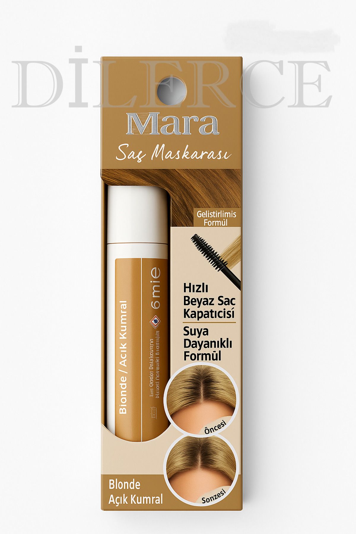 Mara Açık Kumral Saç Maskarası 6 ml