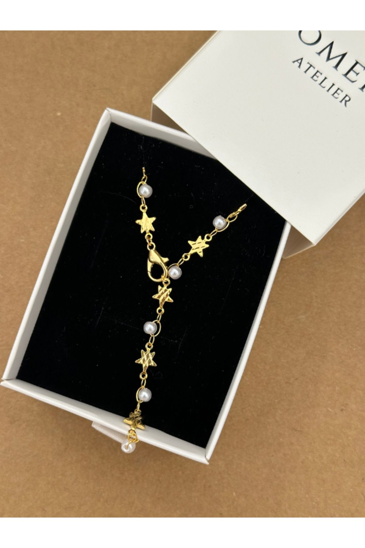TOMERV ATELIER İncili Yıldız Y Kolye