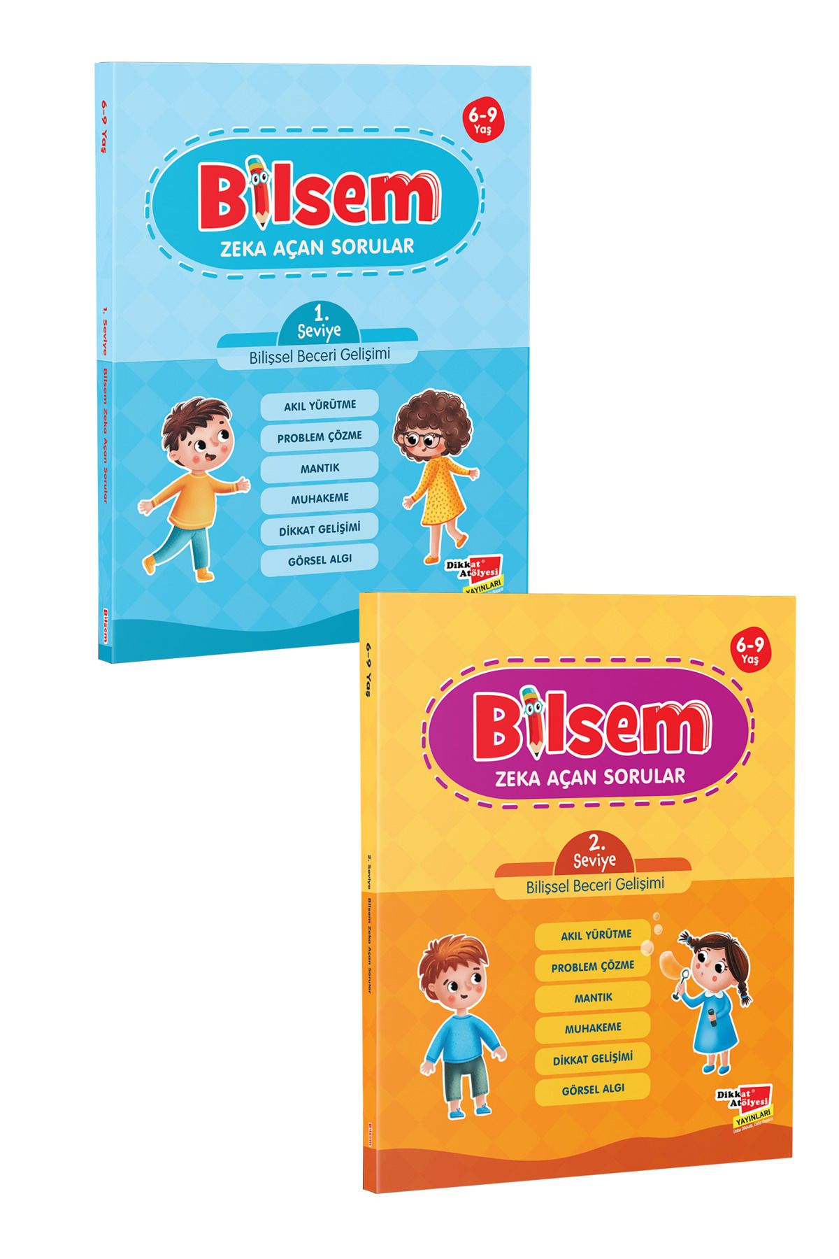Dikkat Atölyesi Yayınları Çek Kopar Bilsem Sınavı Hazırlık Zeka Açan Sorular 2'li Setle Bilişsel Beceri Gelişimi