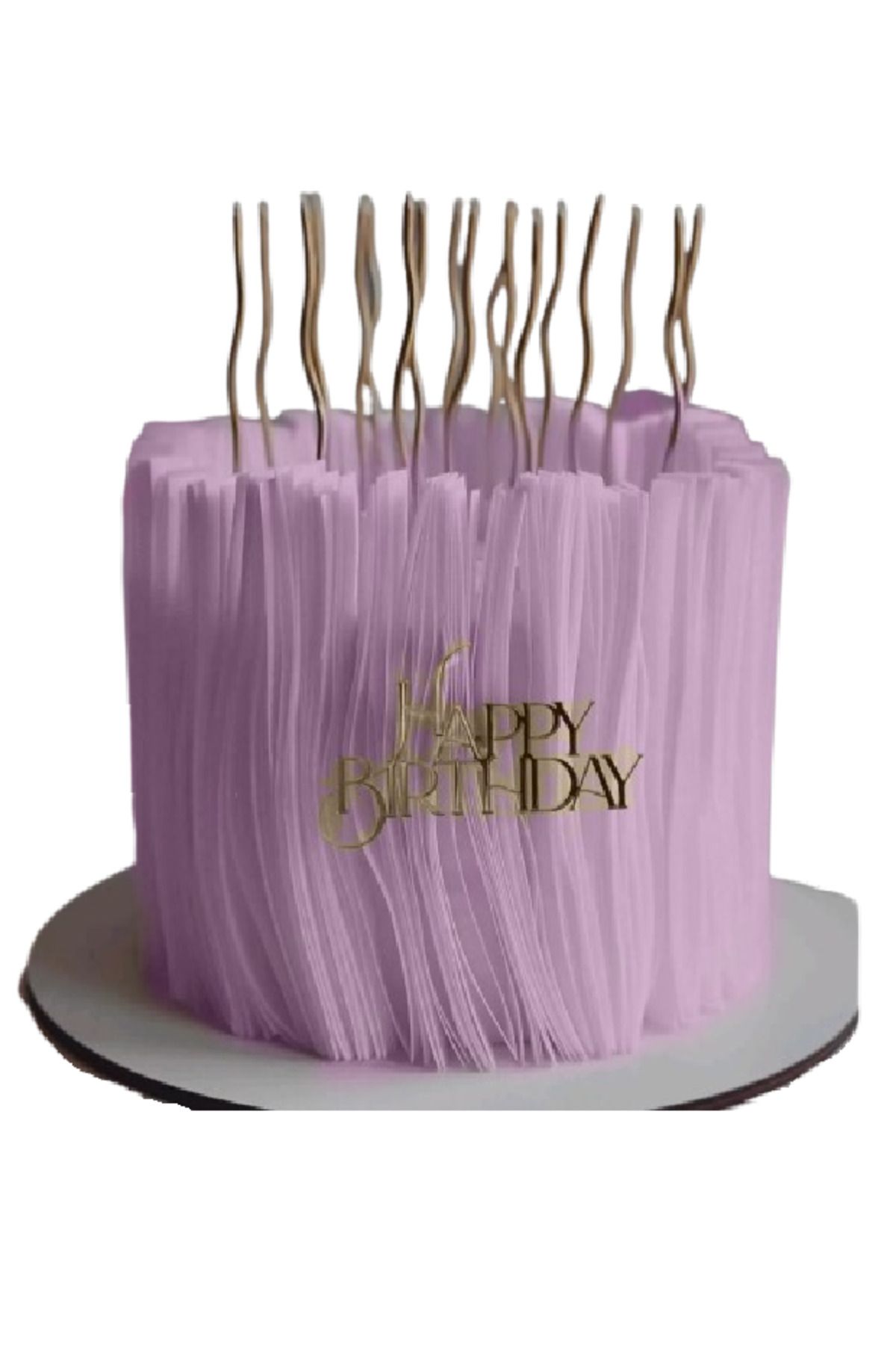 hediyehobihersey Pembe Kullanıma Hazır Yenilebilir Kesilmiş Şerit Pasta Kağıt 12 Ad Waferpaper Ölçü 3*21