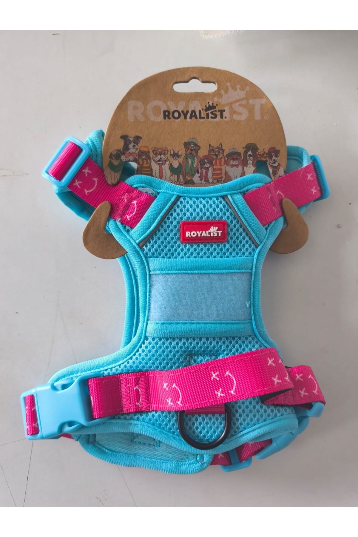 Royalist Mesh Göğüs Tasması Nefes Alabilen, Ayarlanabilir, Renkli Tasarım