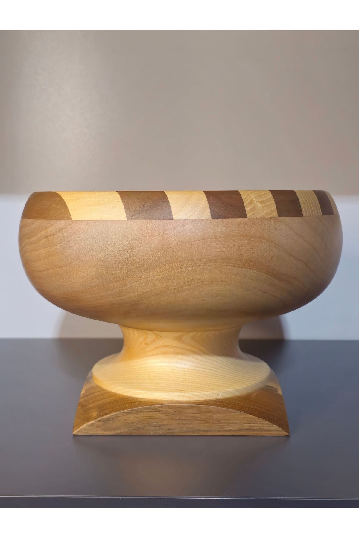 woodenvibe Doğal El Yapımı Ahşap Kase
