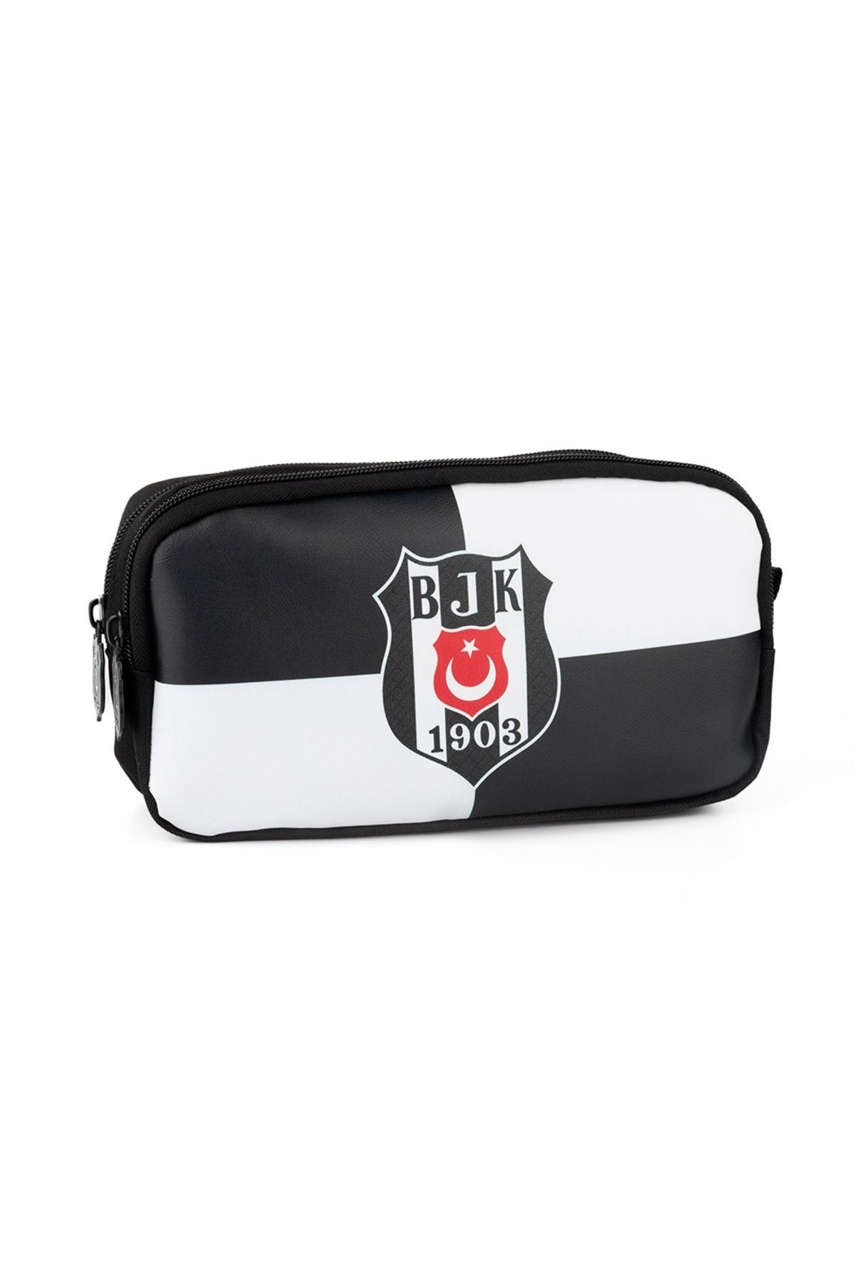 Beşiktaş Beşiktaş Official Lisanslı Fermuarlı İki Bölmeli BJK 1903 Logo Desenli Suni Deri Kalem Kutusu 25363