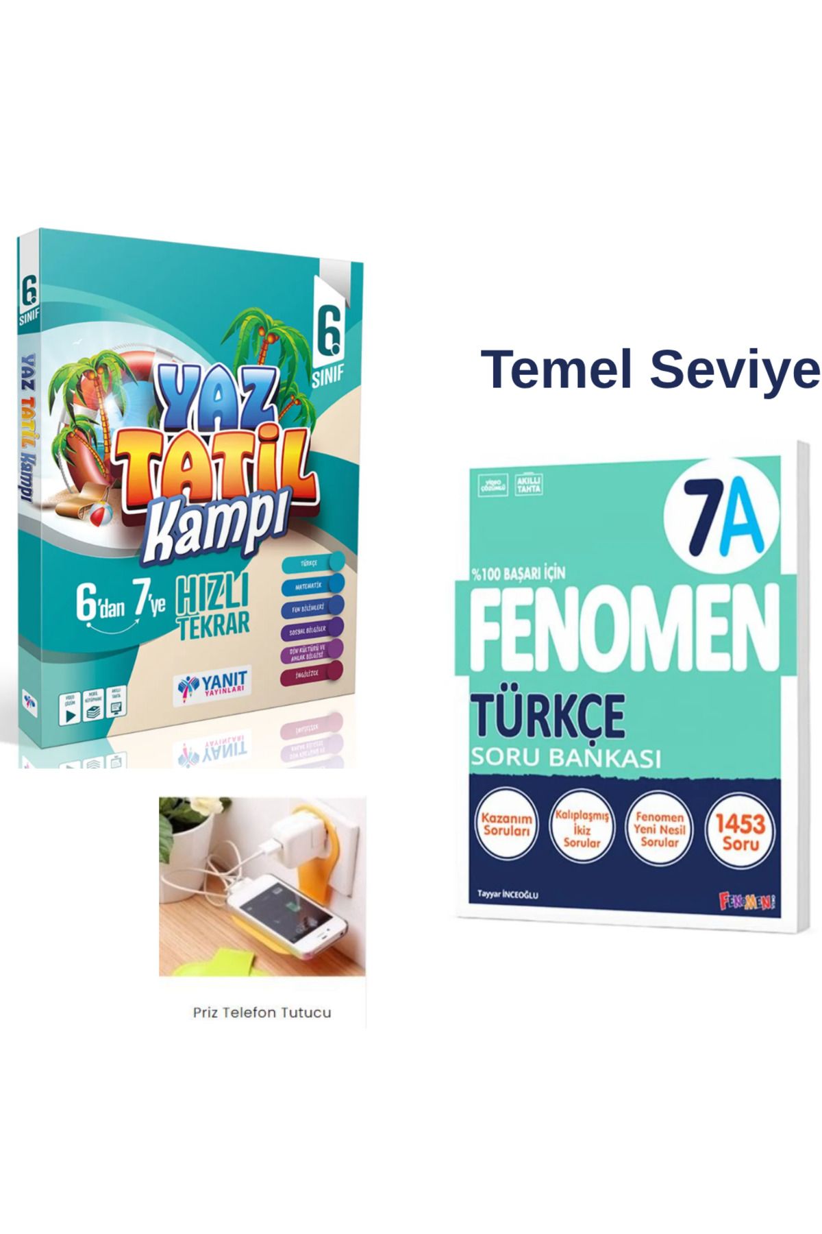 Fenomen Yayıncılık YANIT 6.SINIF YAZ TATİL KAMP KİTABI + FENOMEN 7A TÜRKÇE SET 2025 PRİZ TUTUCULU