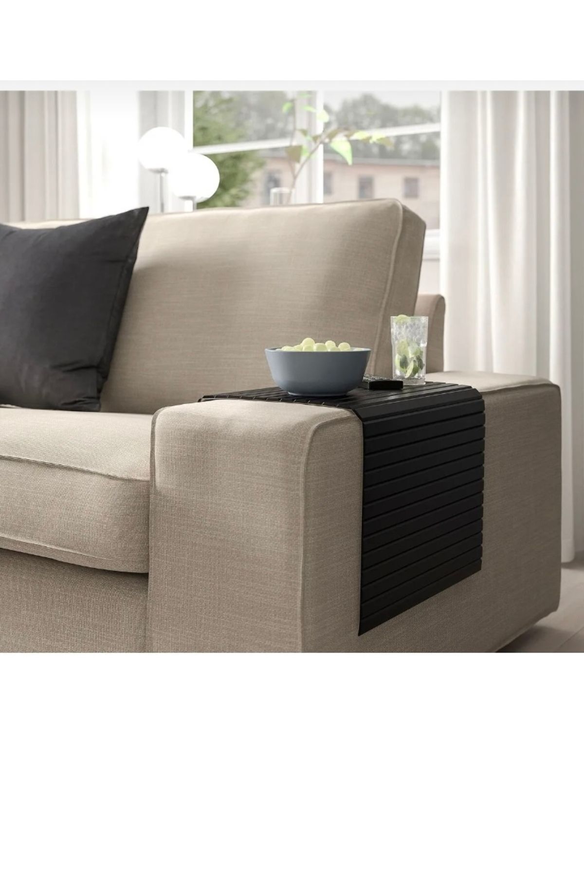 IKEA Rödeby koltuk tepsisi siyah