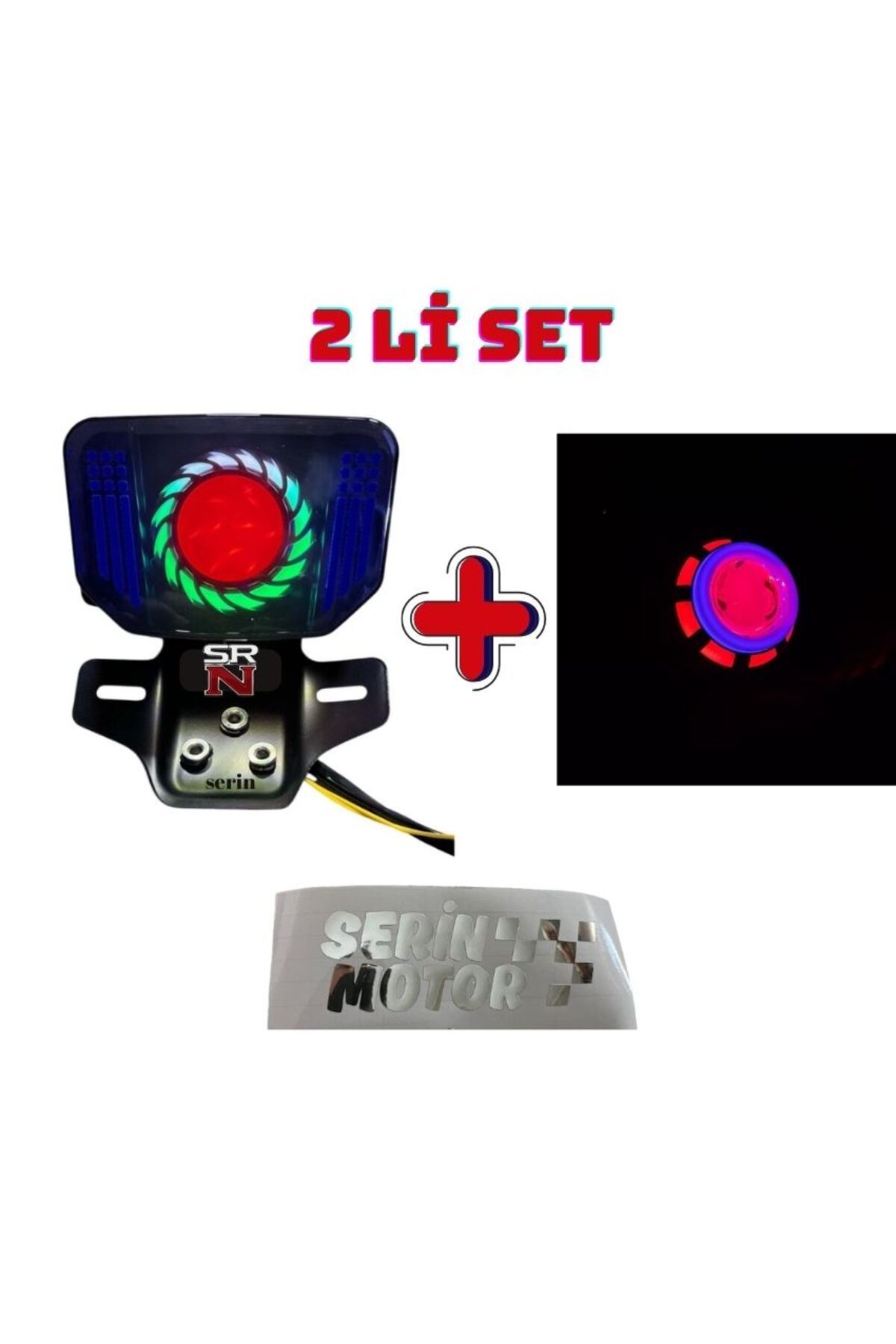 GMS Cg Çita Modifiye Angel Stop Komple + Angel Far Ampulü Set SRNMOTOR