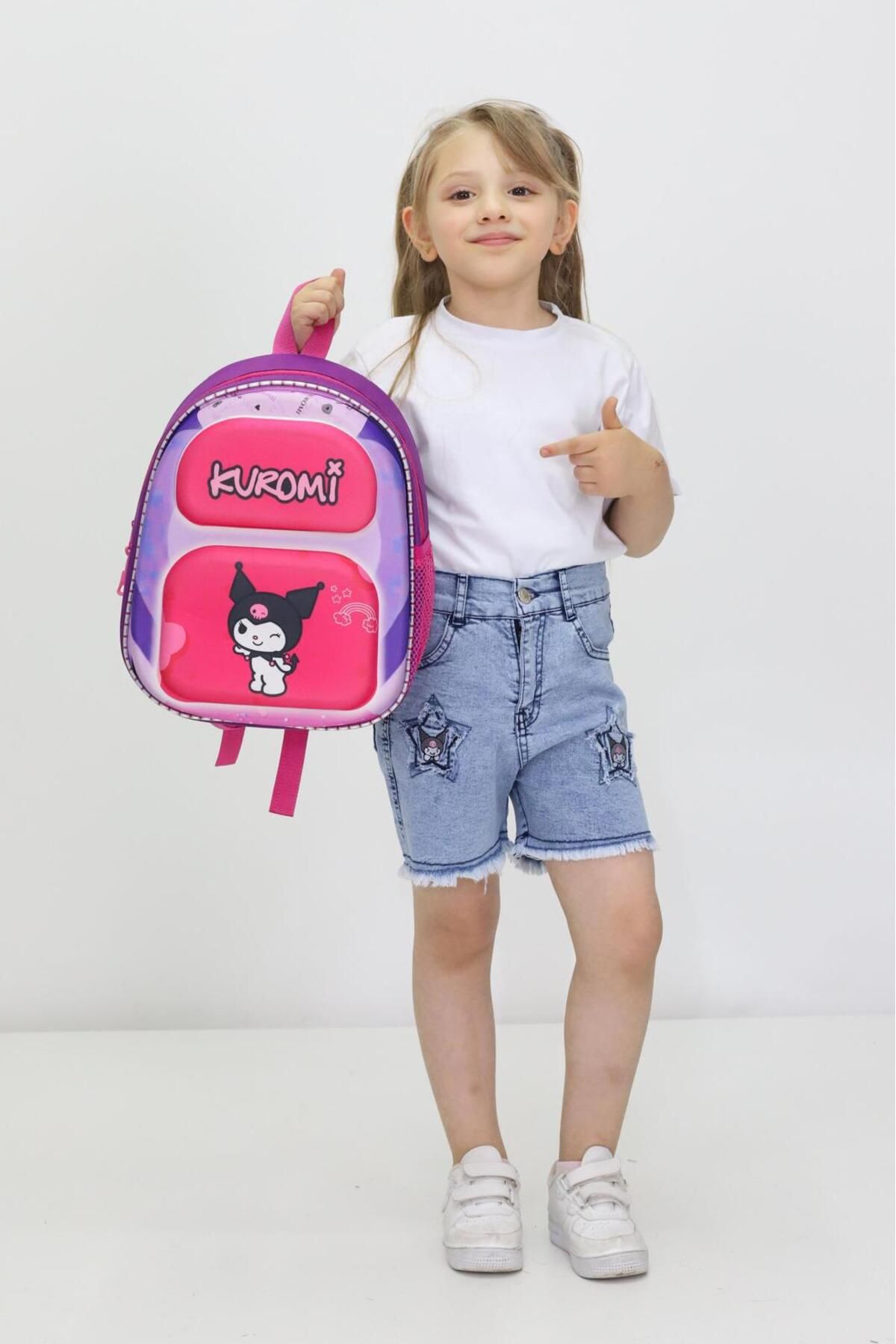 Probag Kuromi Temalı Sevimli Ortopedik Anaokulu ve İlkokul Çantası