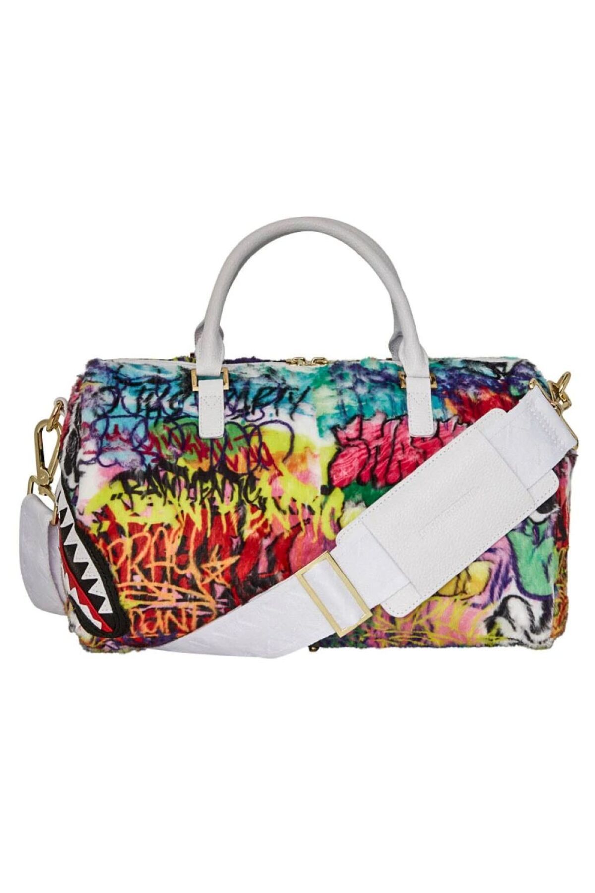 Sprayground Le Monde Des Grafittis Seyahat Çantası, Graffiti Baskılı, Ayarlanabilir Askılı, Üstten Fermuarlı