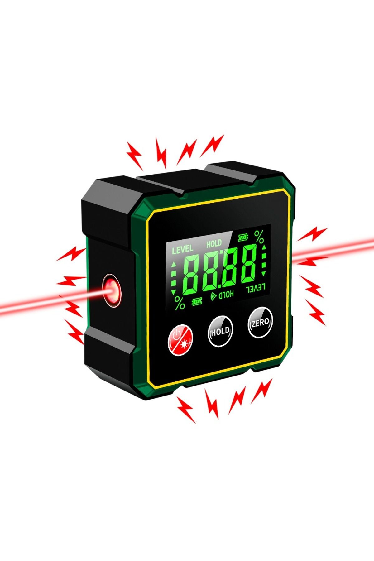 OEM-Professional Digital Inclinometer with Laser, Portable, Magnetic Base, LCD Display, Digital Level 1