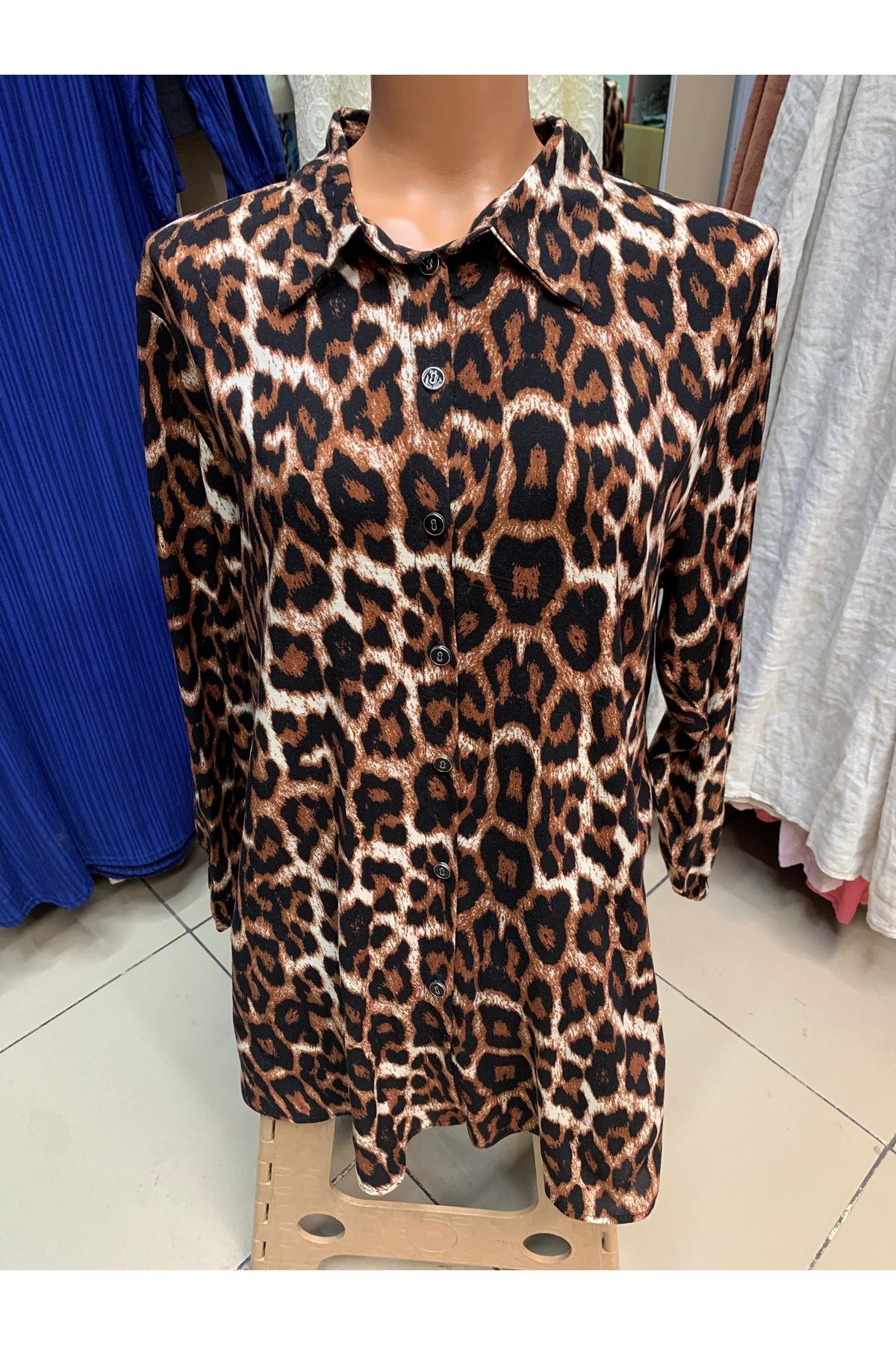 Butik Kadın büyük beden etek pantolon Viskon pamuklu lastikli kol gömlek
