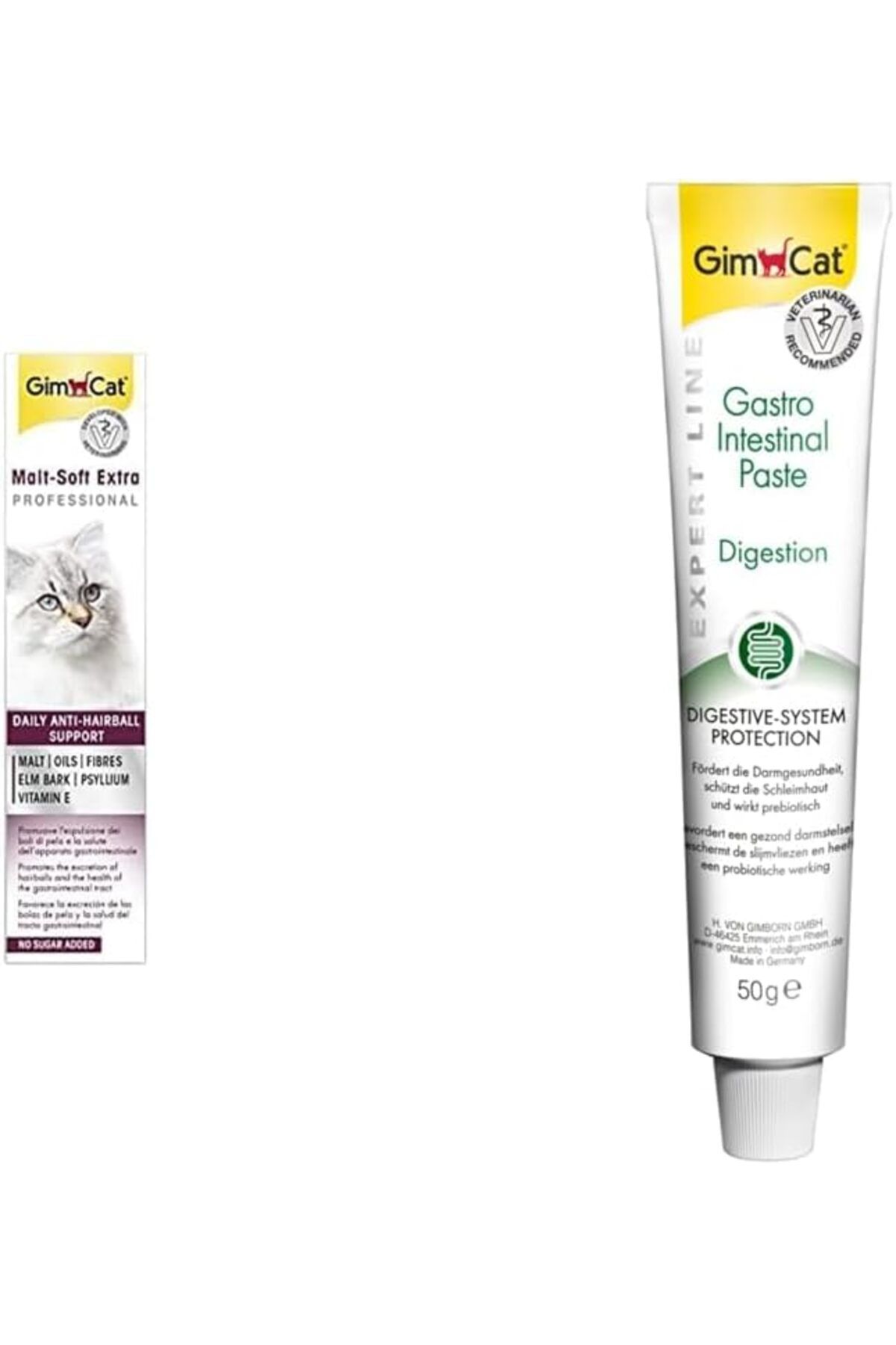 Gimcat Malt Soft Extra Vitamin Kombinasyonu, Her Yaştan Kediler için, 100 G & Kedi Macunu Gastrointe