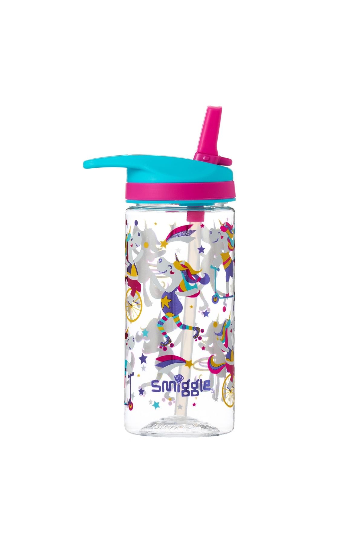 SMIGGLE Unicorn Atlı Plastik Suluk 440 ML