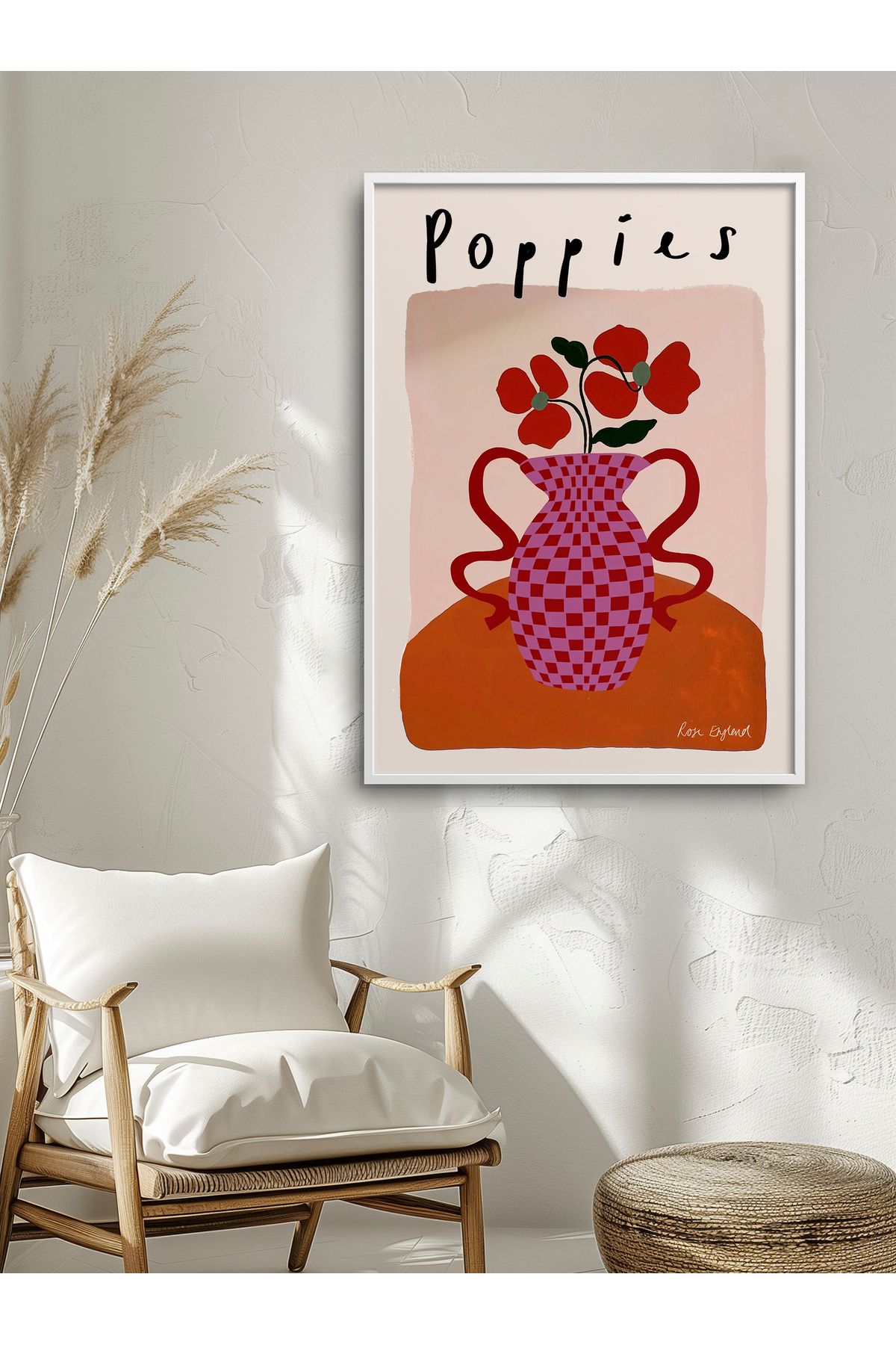 HOMEPACK Tekli Ahşap Çerçeveli Tablo Tek Parça Poster Tablo TK705-1