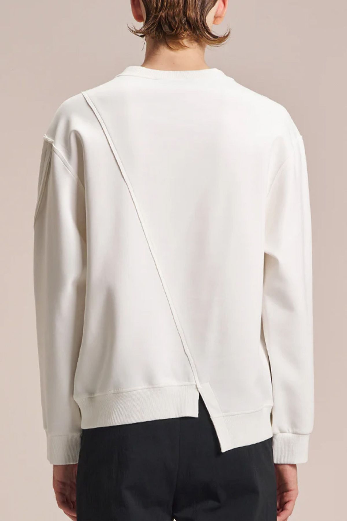 HARRISON WONG-Blouse With Asymmetric Hem - HARRISON WONG - L, WHITE 3