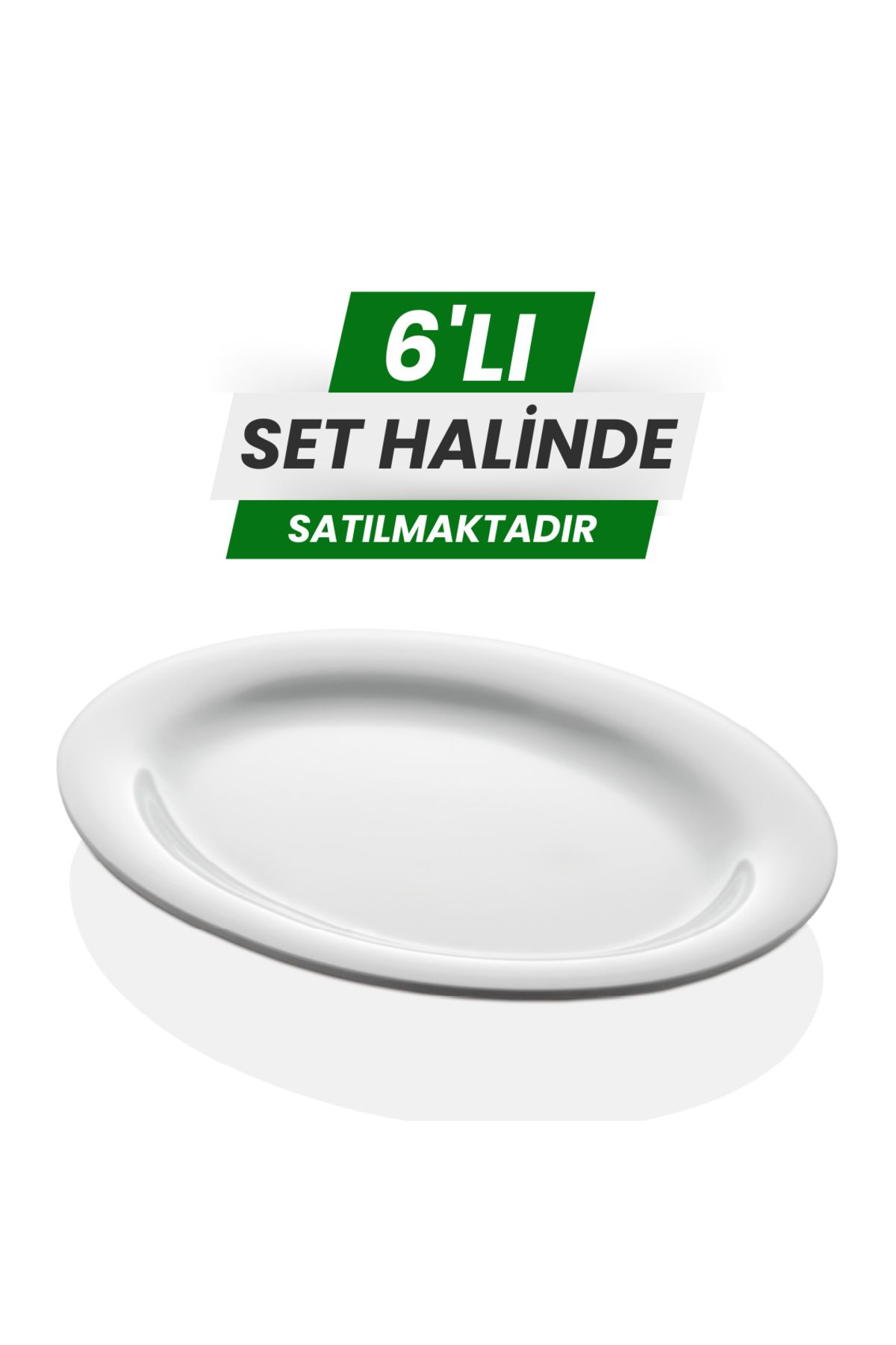 Alezy 630 Göreme Melamin Termostar Arya Kayık Tabak 39,5x30,5 cm Beyaz