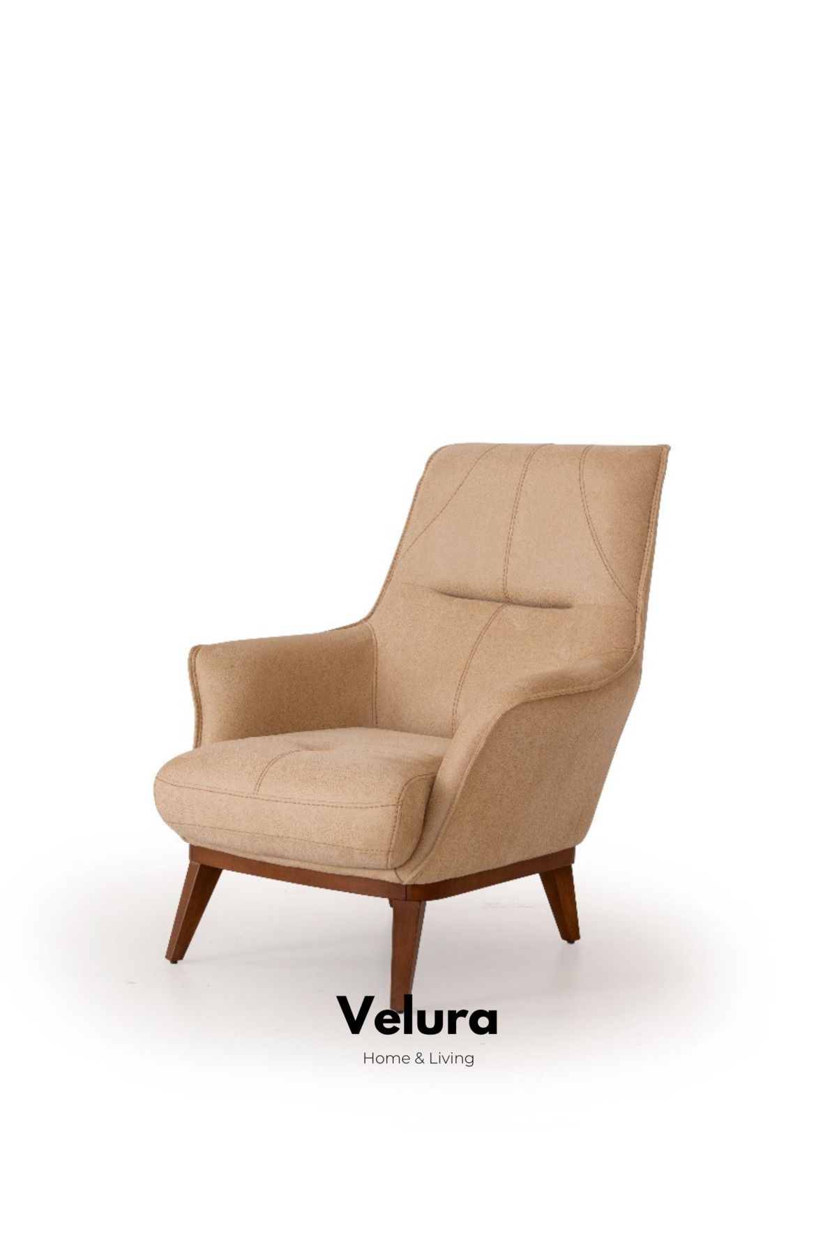 Velura Home & Living Milda Berjer & Tekli Koltuk - Krem