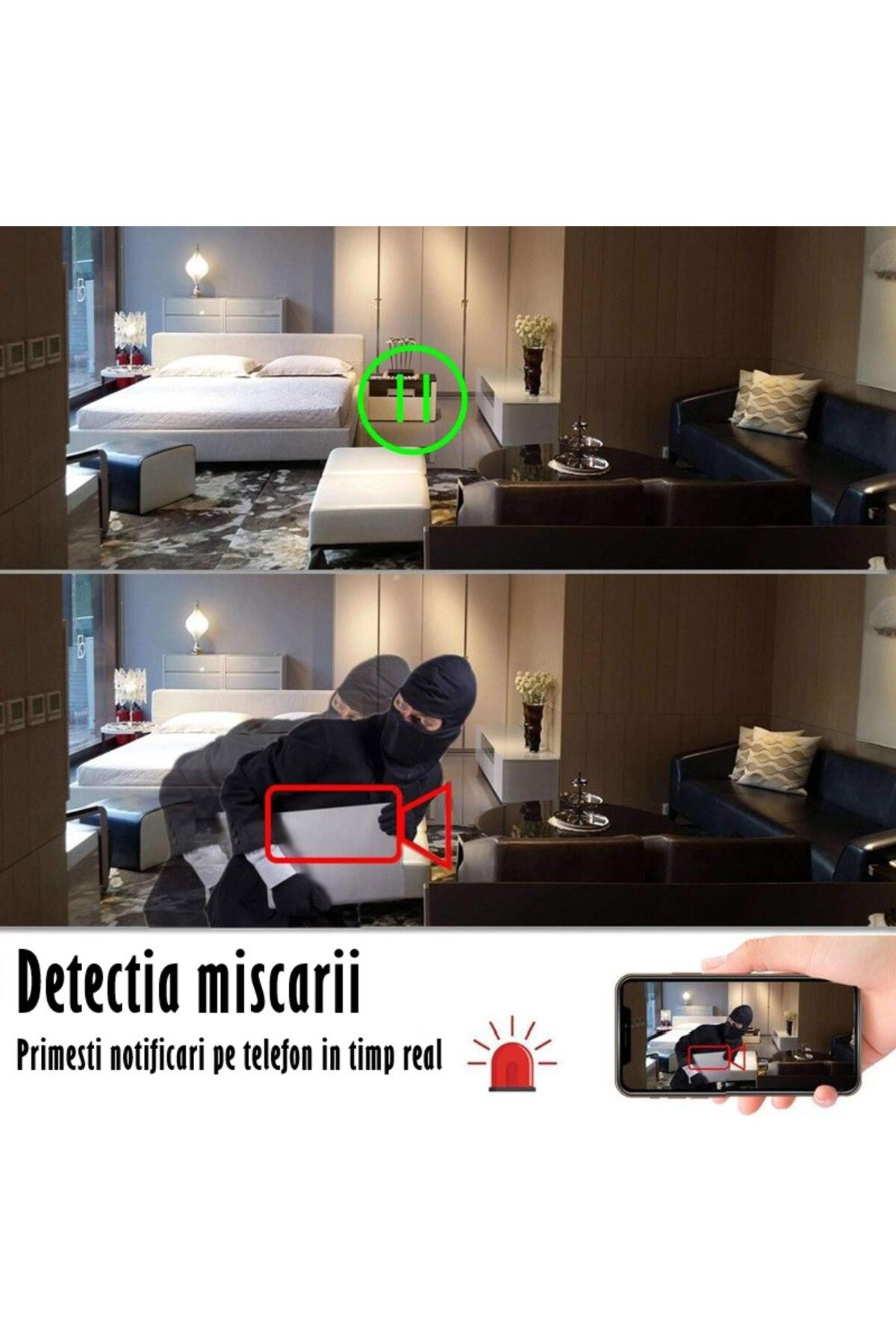 REVOSE-Mini Spy Camera ™, Wi-fi, Ip, Hidden in Alarm Clock,, 32gb Micro Sd Card Included 3