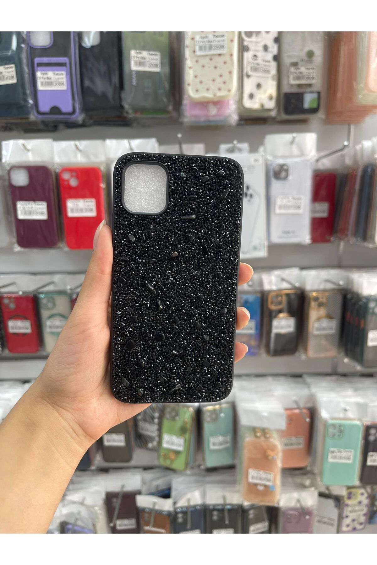 TECNOTREND İPHONE11 UYUMLU PARLAK TAŞLI TASARIM PIRLANTA KAPAK