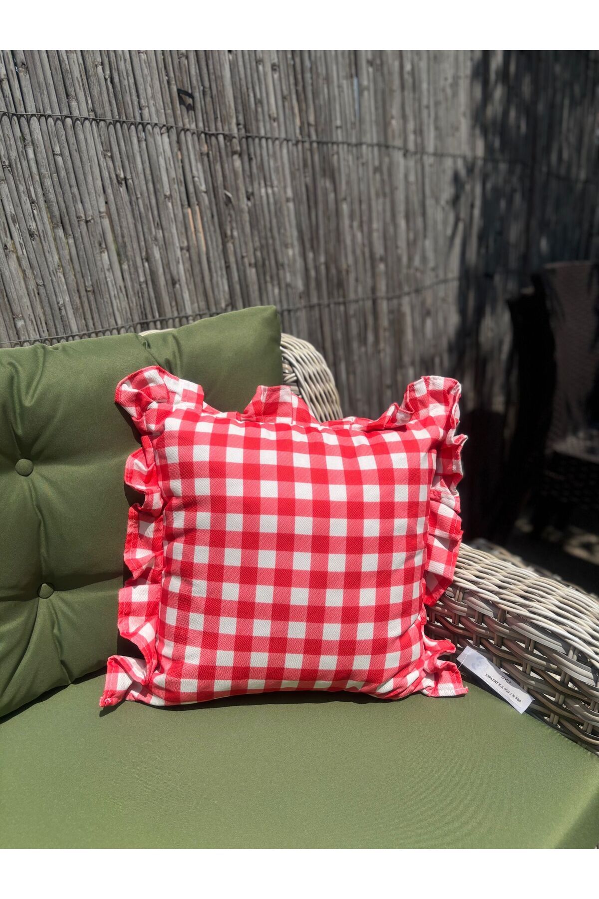 Belletto KIRLENT PÖTİKARELİ KIRMIZI BEYAZ 45X45