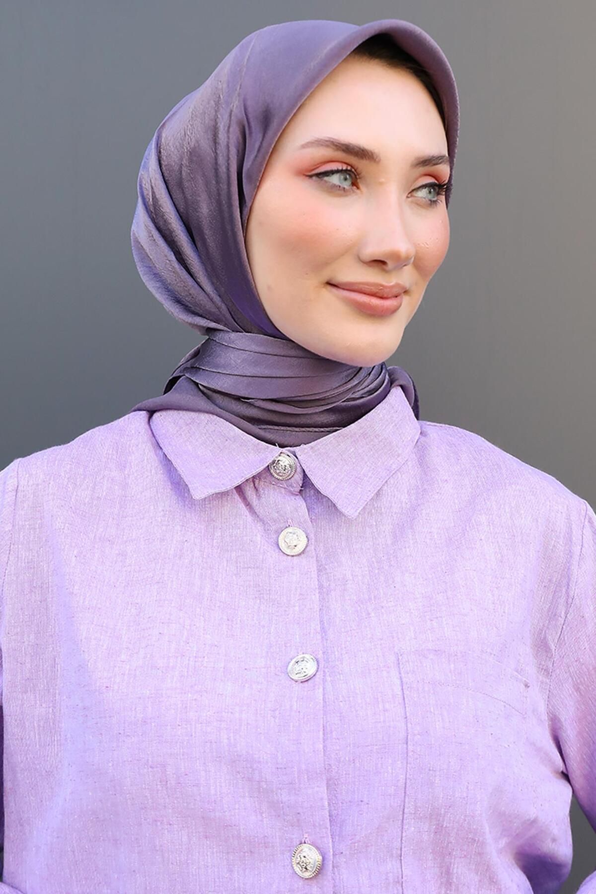 GİYZAMİLA Janjan Eşarp Soft Lila